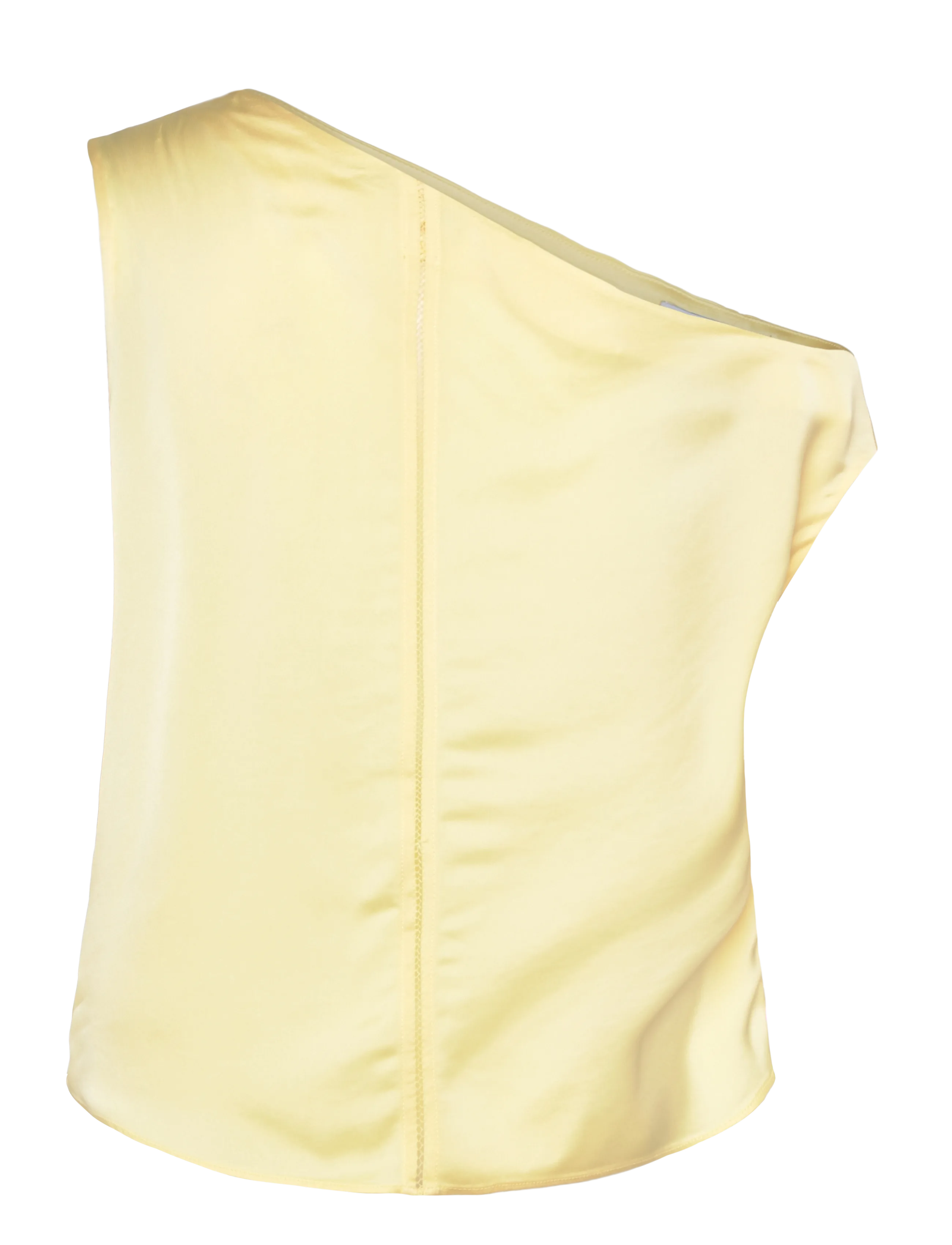Ahlvar Gallery - Lacy satin tank - light yellow - 2