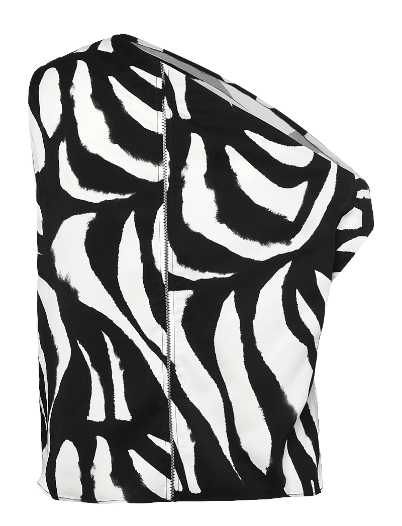 Ahlvar Gallery - Lacy zebra tank - Ærmeløse bluser - white - 2
