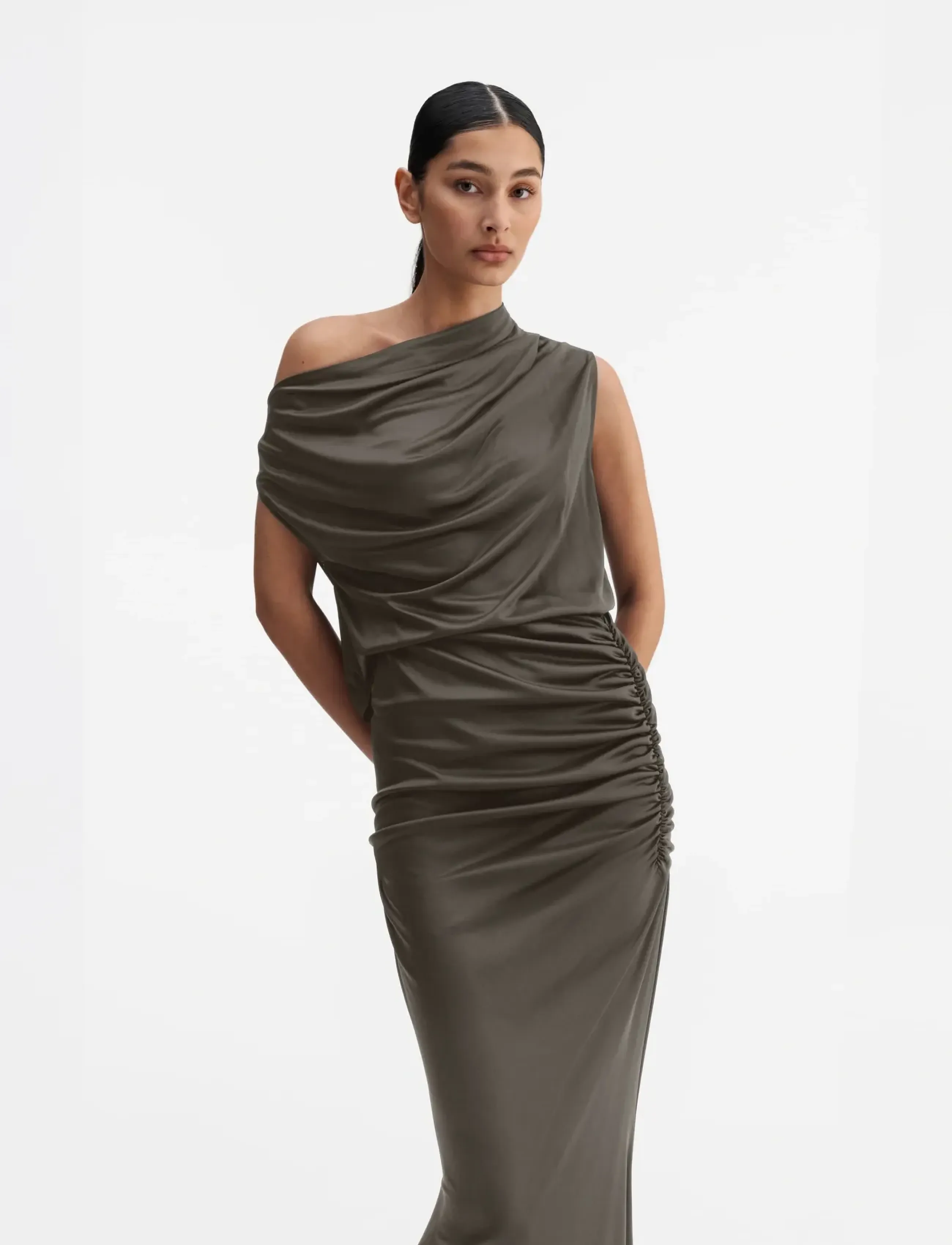 Ahlvar Gallery Lana jersey tank - Blusen - LIGHT MILITARY / khaki/green