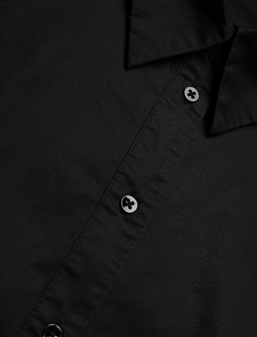 Ahlvar Gallery - Leia shirt - långärmade skjortor - black - 4
