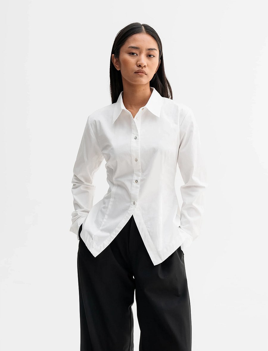 Ahlvar Gallery - Leia shirt - long-sleeved shirts - white - 0