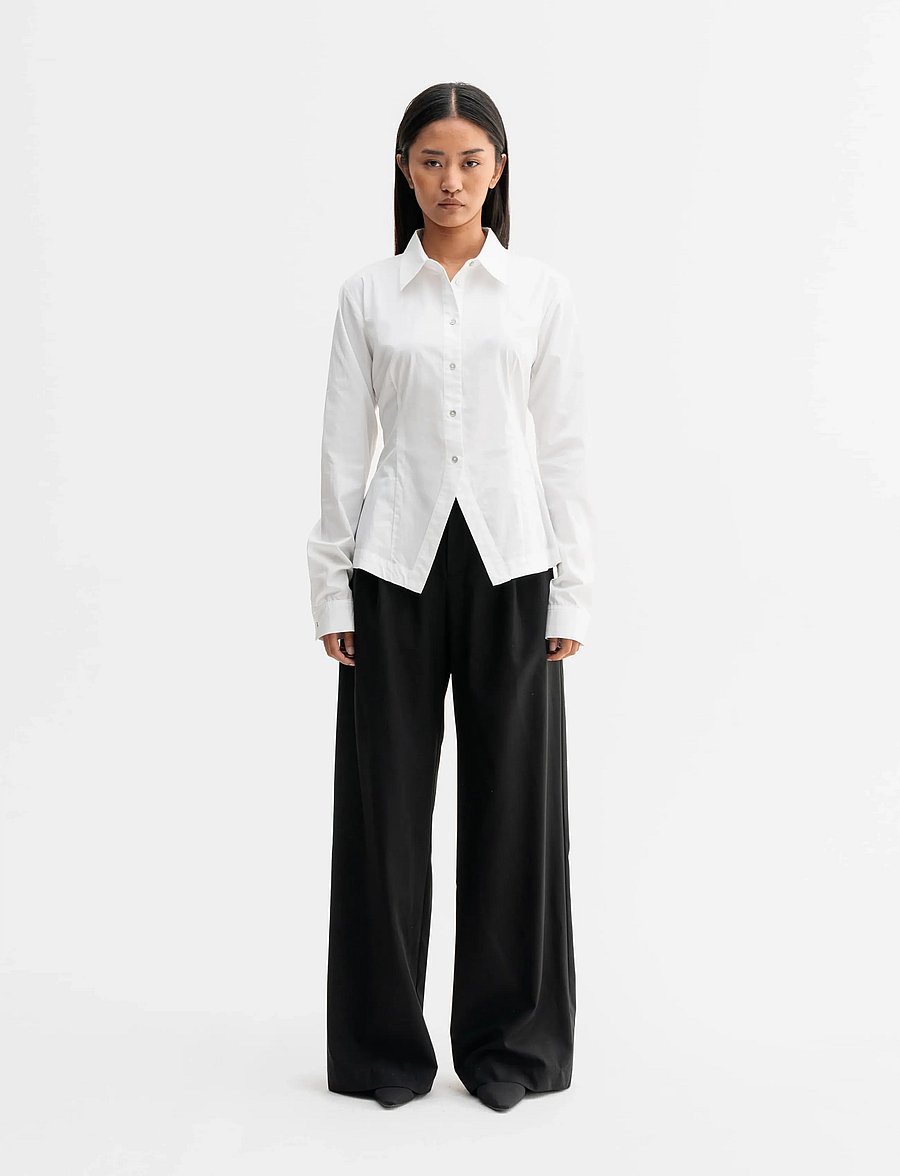 Ahlvar Gallery - Leia shirt - long-sleeved shirts - white - 3
