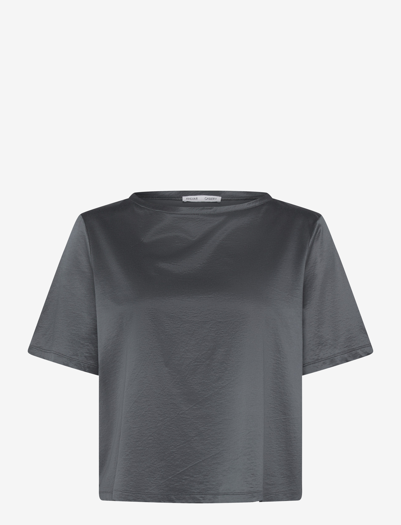 Ahlvar Gallery - Lola jersey tee - kortærmede bluser - dark grey - 1