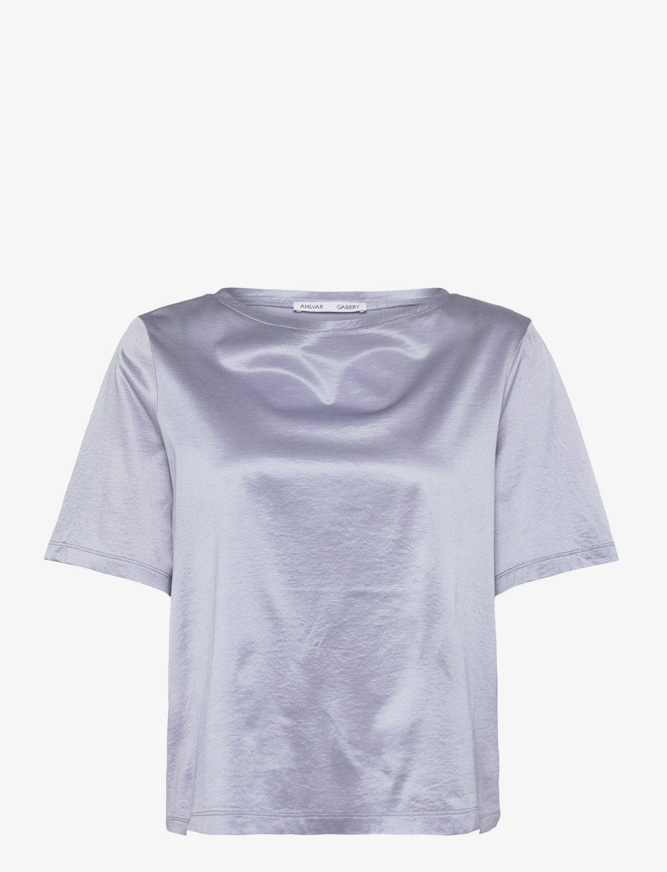 Ahlvar Gallery - Lola jersey tee - kortærmede bluser - denim blue - 1