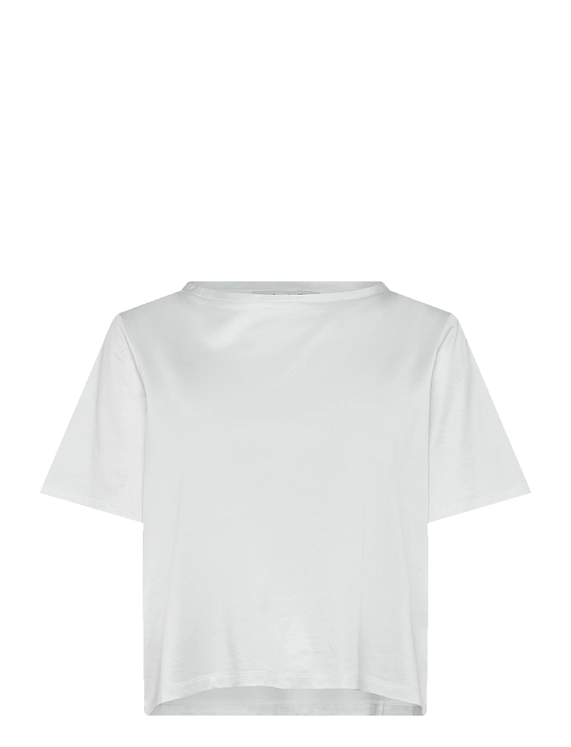 Ahlvar Gallery - Lola jersey tee - kurzämlige blusen - white - 1