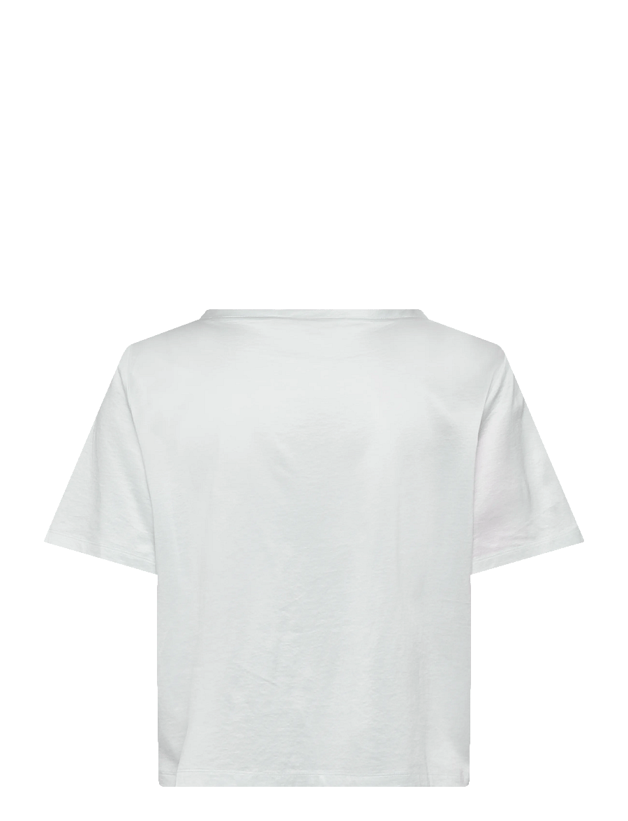 Ahlvar Gallery - Lola jersey tee - kortärmade blusar - white - 2