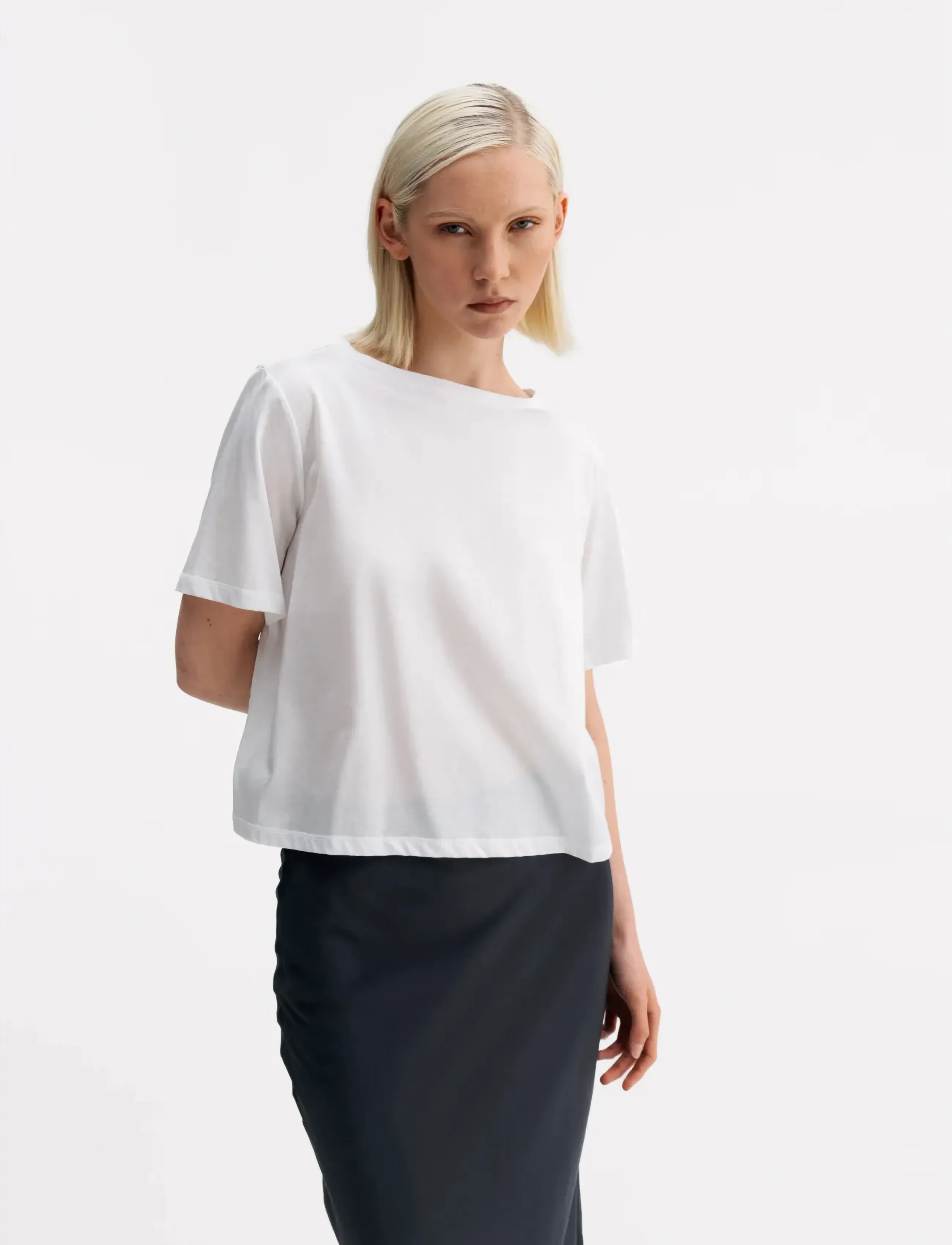 Ahlvar Gallery Lola Jersey Tee, XS, Blouses, Weiß - Short-sleeved, Frauen