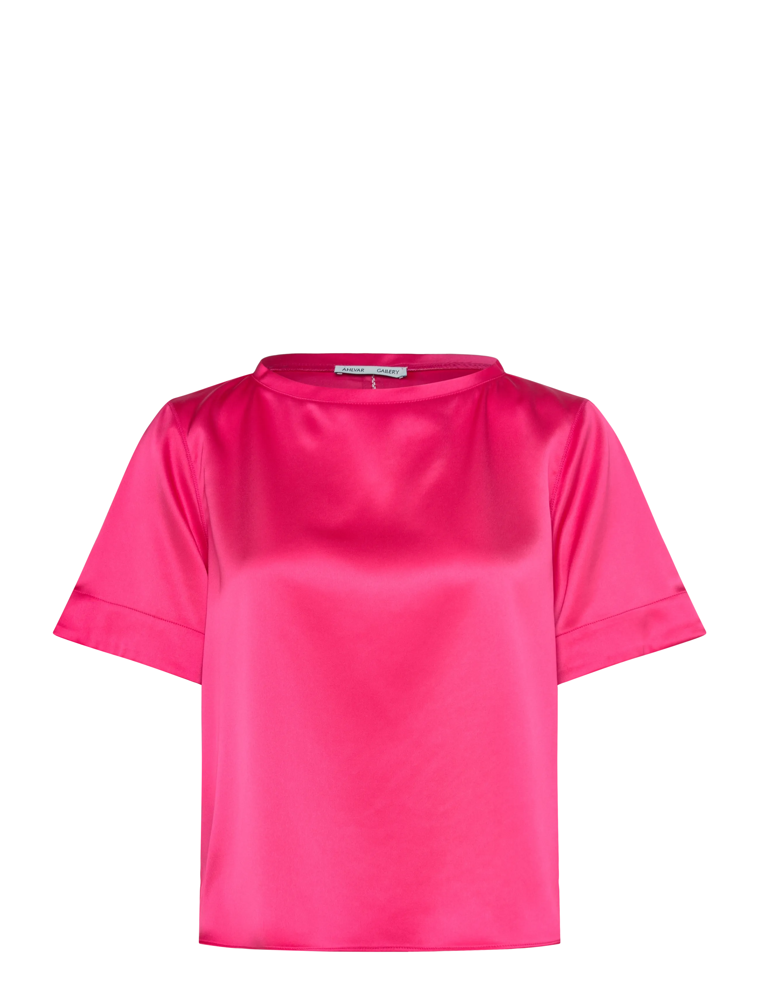 AHLVAR GALLERY Lola Satin Tee Pink - XS - Damen
