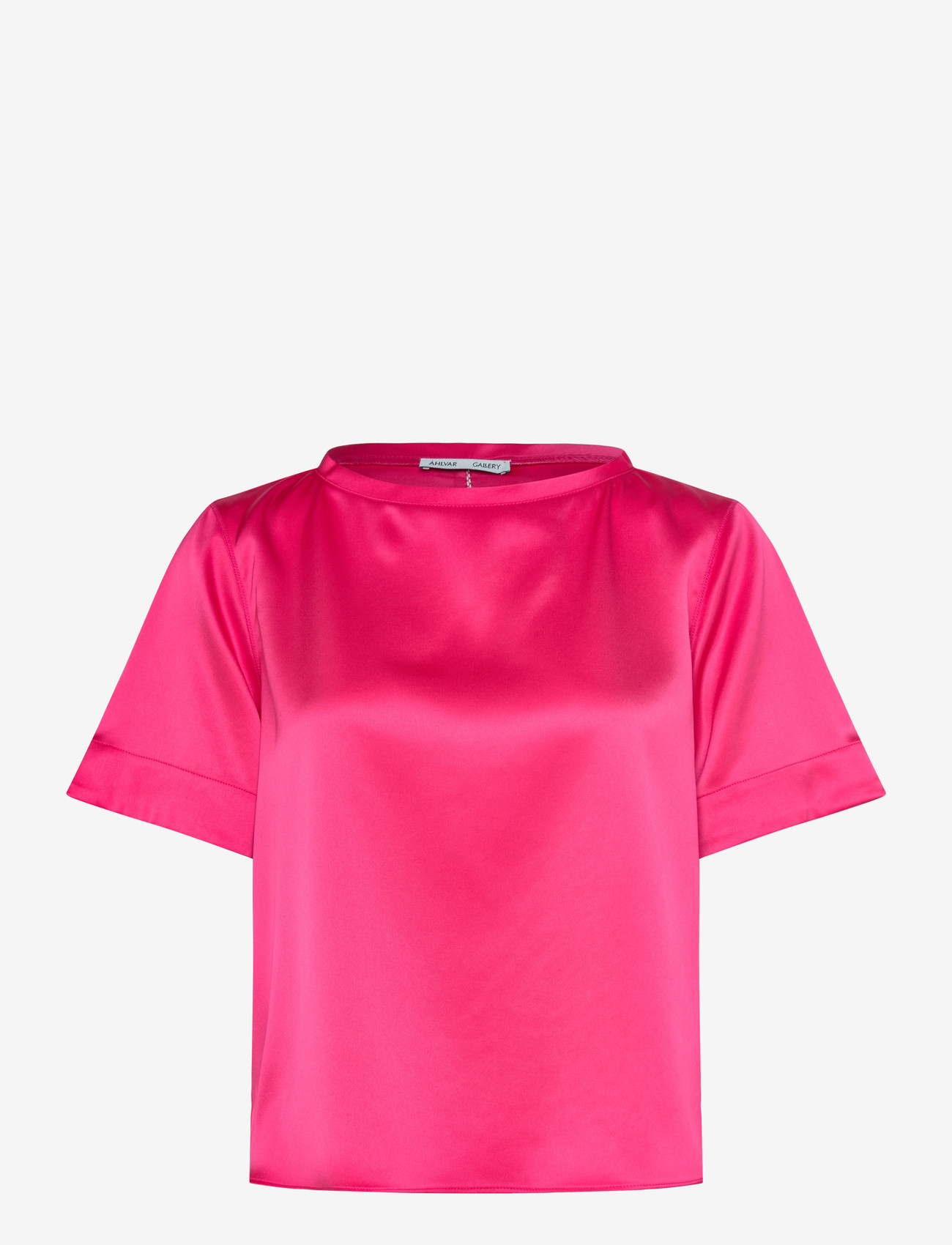 Ahlvar Gallery - Lola satin tee - kortærmede bluser - bubblegum - 1