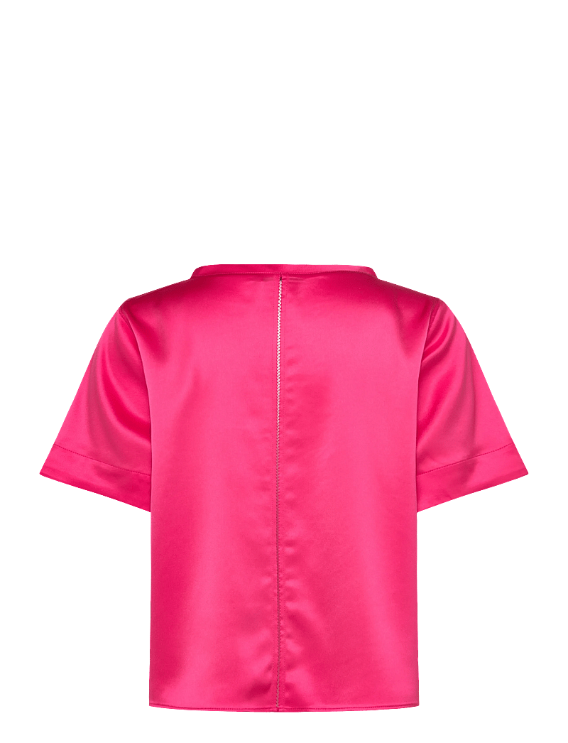 Ahlvar Gallery - Lola satin tee - kortærmede bluser - bubblegum - 2