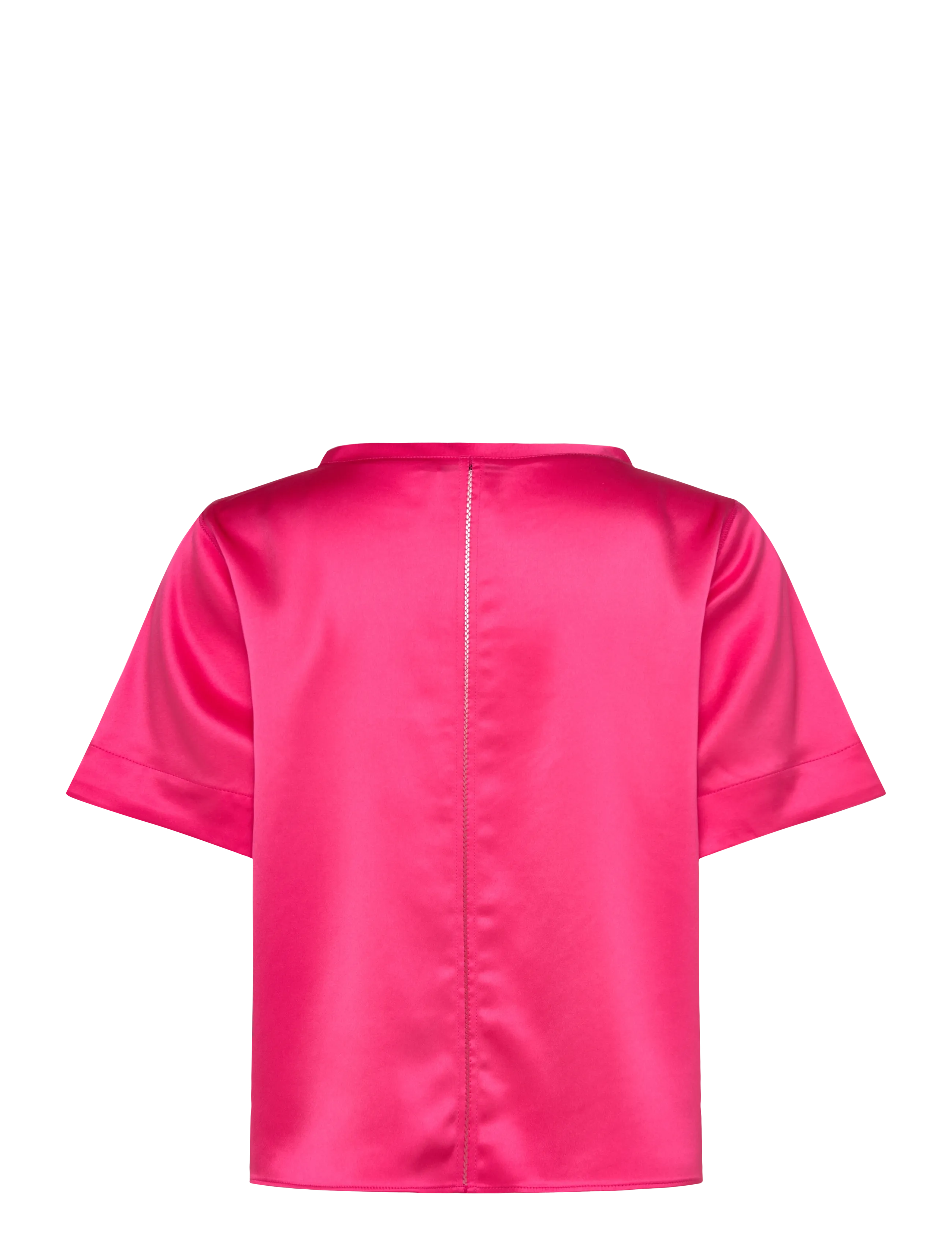 Ahlvar Gallery - Lola satin tee - lühikeste varrukatega pluusid - bubblegum - 2
