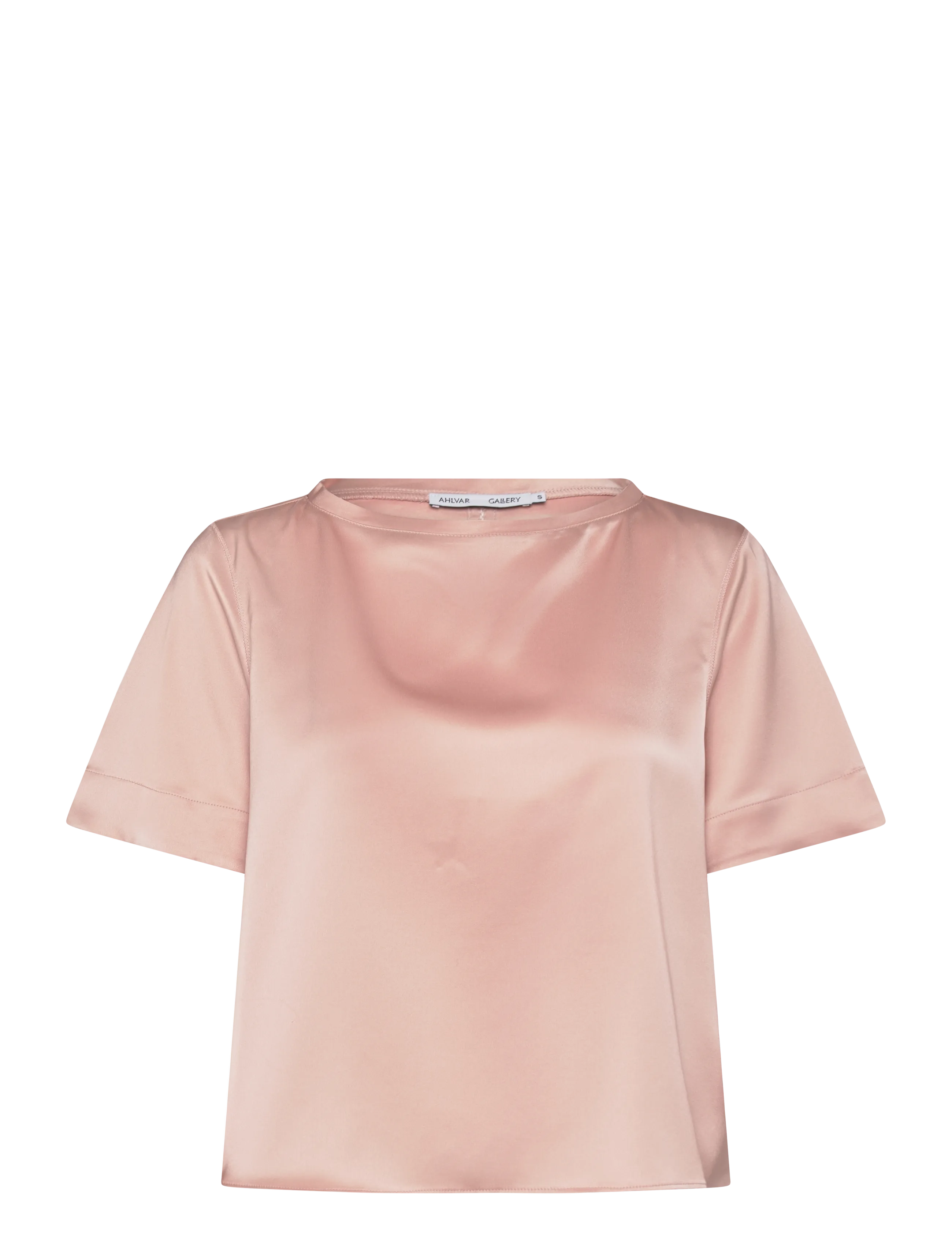 AHLVAR GALLERY Lola Satin Tee Pink - S - Damen