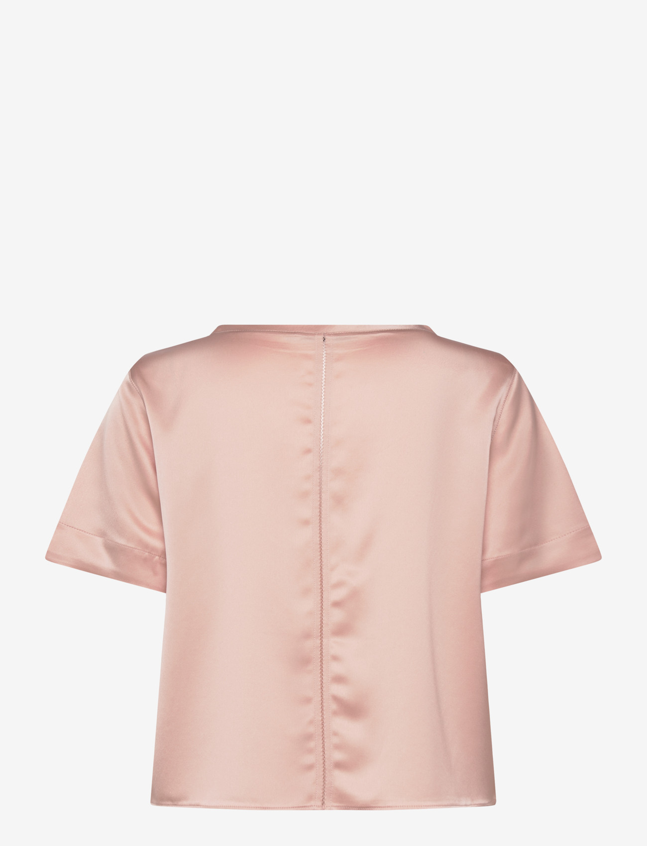 Ahlvar Gallery - Lola satin tee - kortærmede bluser - dusty pink - 2