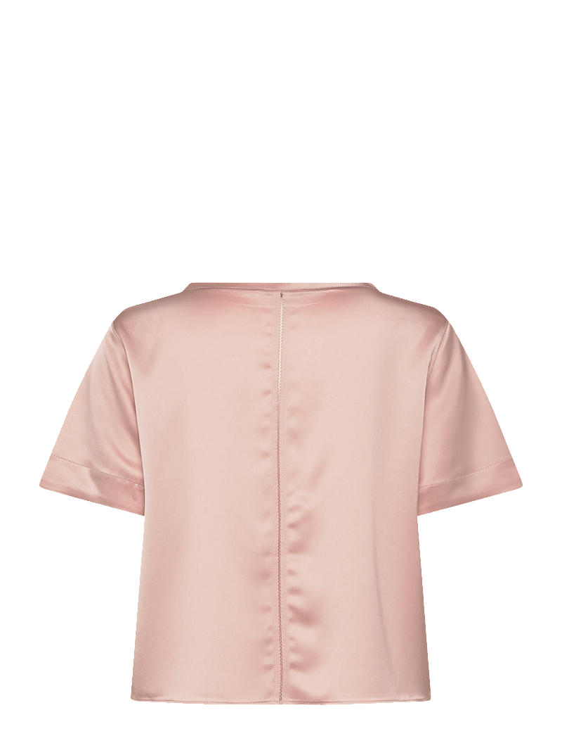 Ahlvar Gallery - Lola satin tee - kortærmede bluser - dusty pink - 2