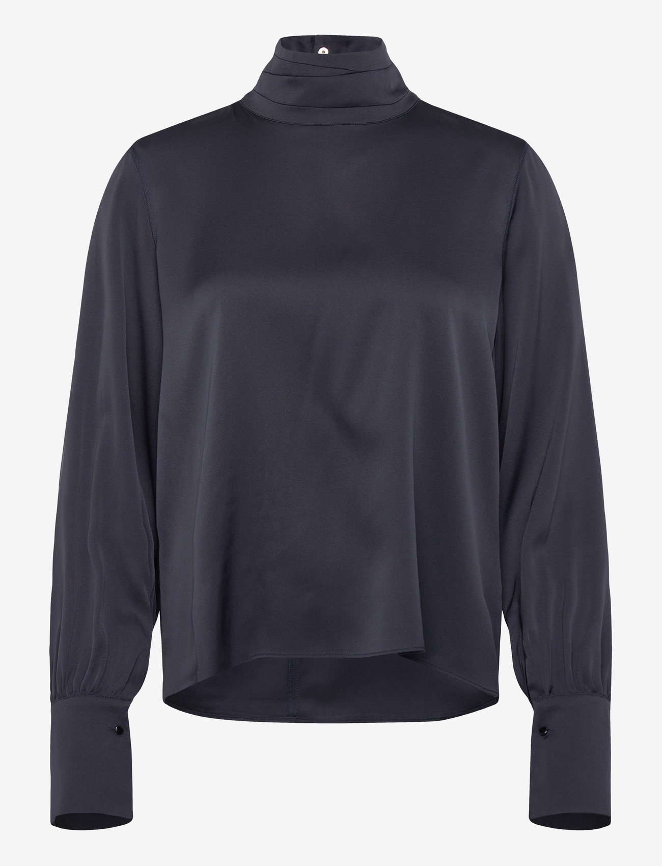 Ahlvar Gallery - Luna silk blouse - langärmlige blusen - blue grey - 1