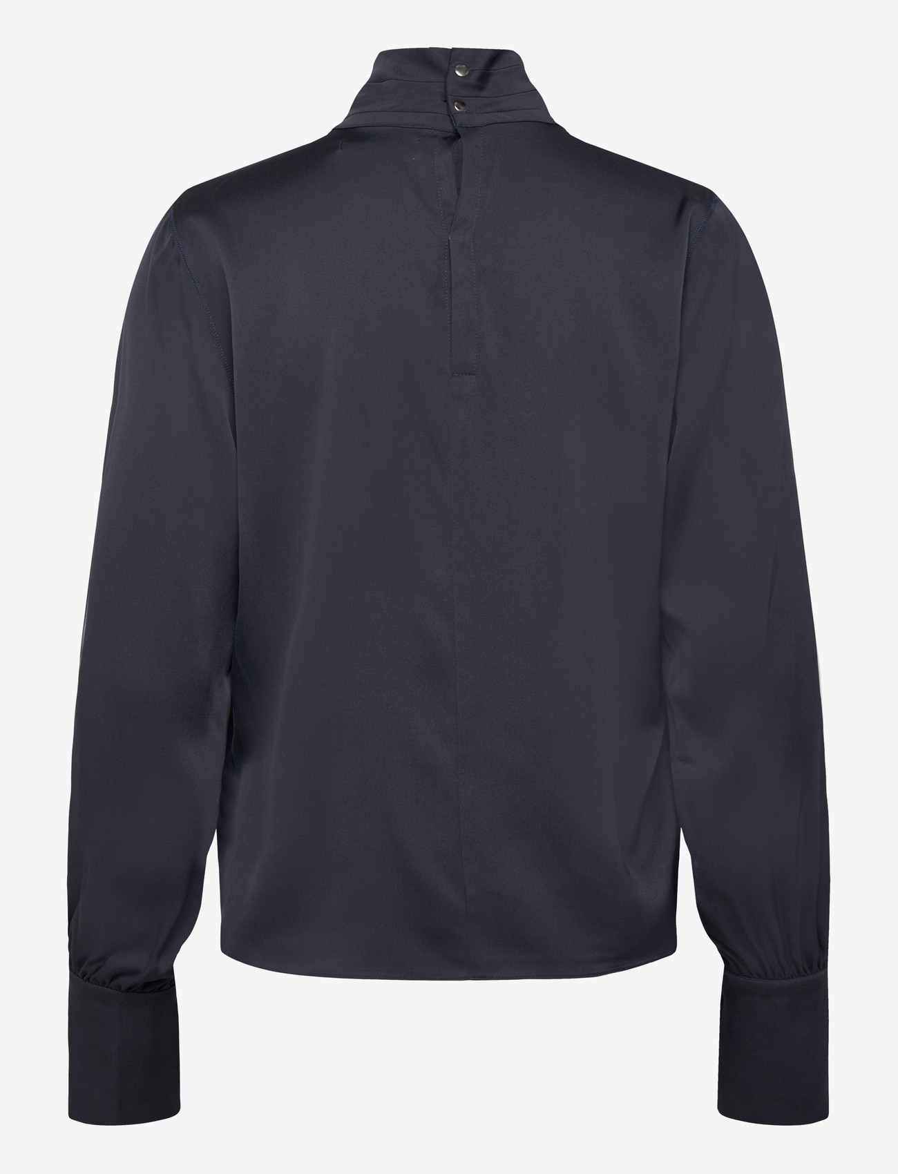 Ahlvar Gallery - Luna silk blouse - langärmlige blusen - blue grey - 2