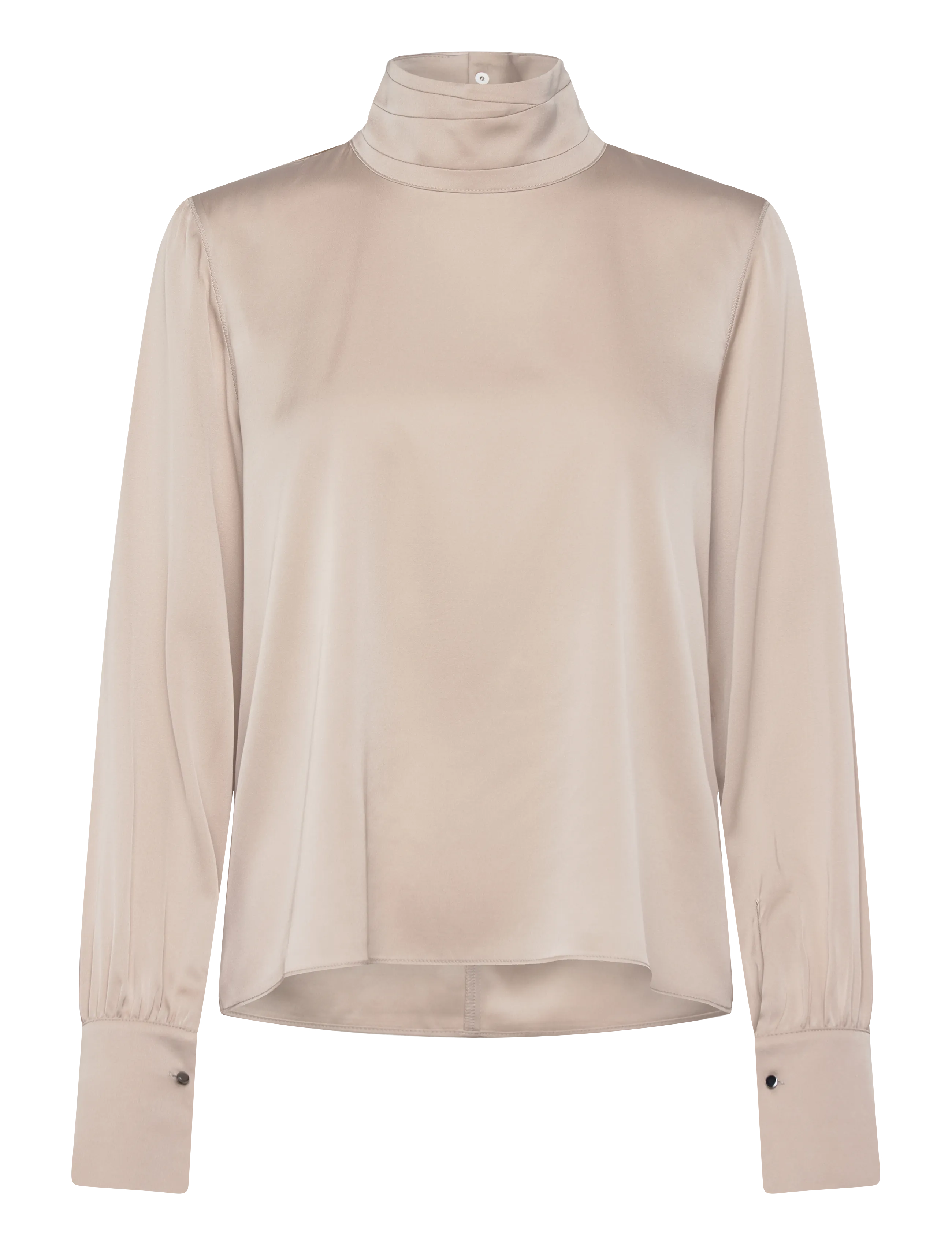 Ahlvar Gallery Luna silk blouse - Blouses & Shirts - GREIGE / beige