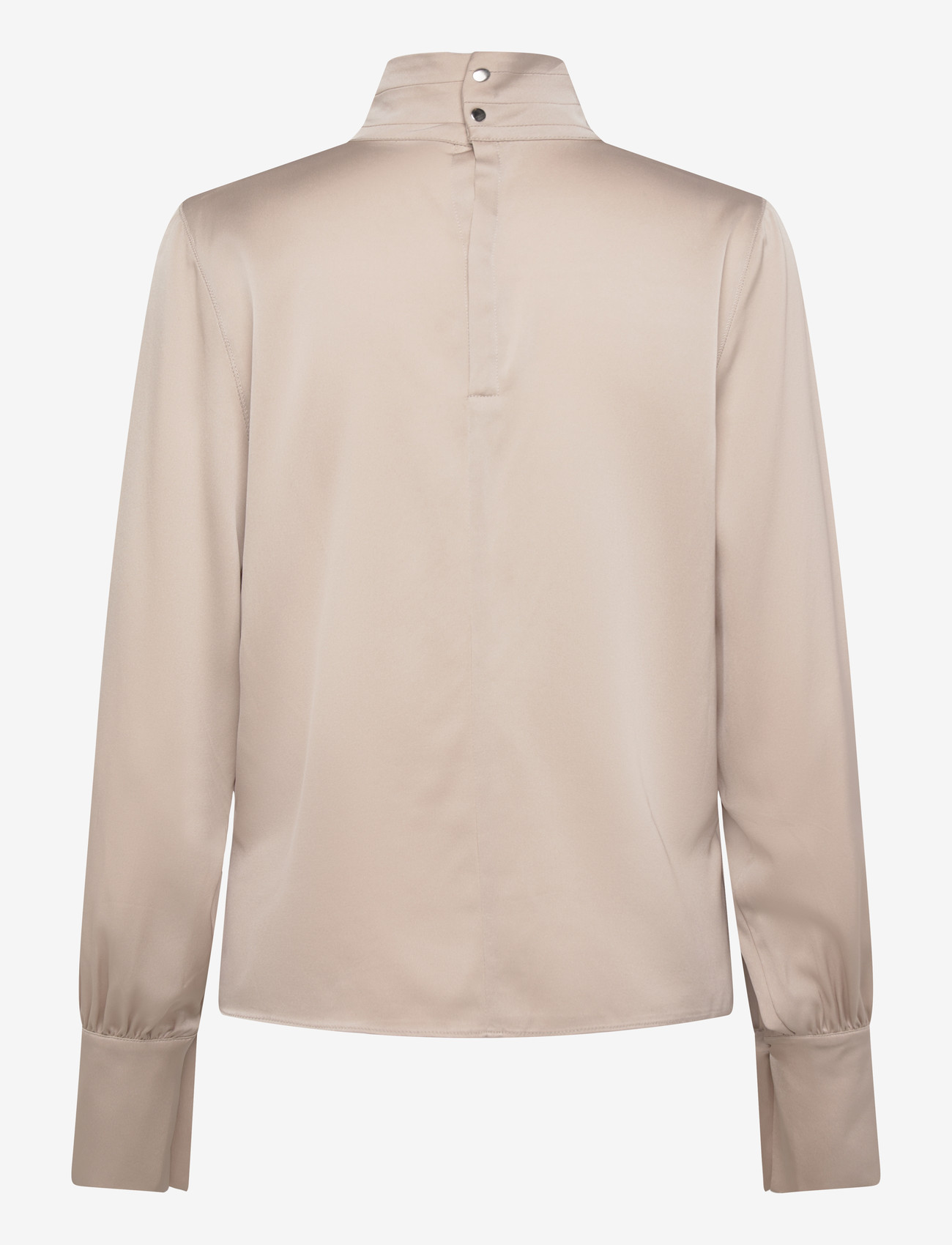 Ahlvar Gallery - Luna silk blouse - langärmlige blusen - greige - 2