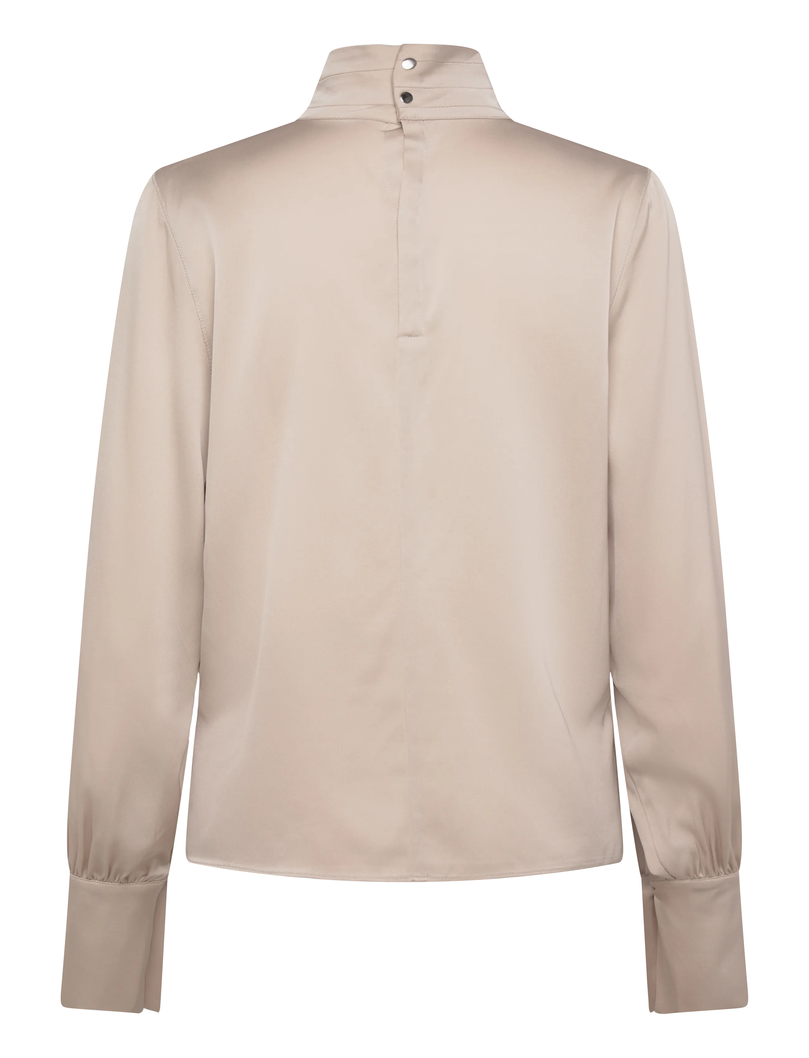 Ahlvar Gallery - Luna silk blouse - bluzki z długimi rękawami - greige - 2