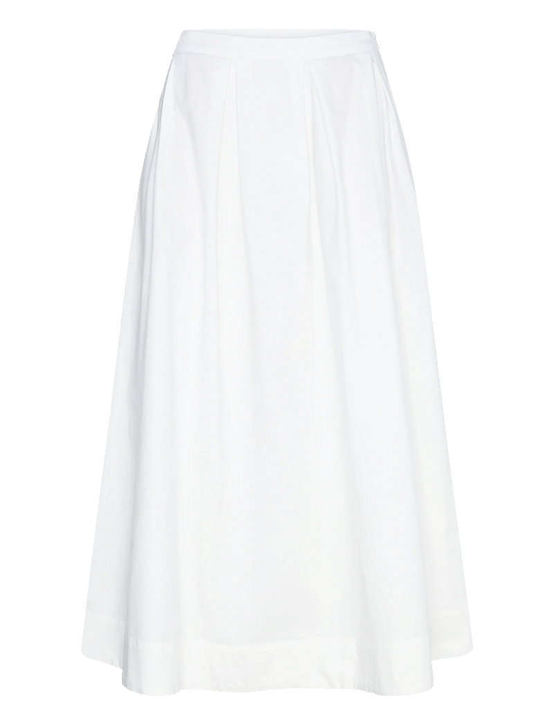 Ahlvar Gallery - Mace oxford skirt - midiseelikud - white - 0