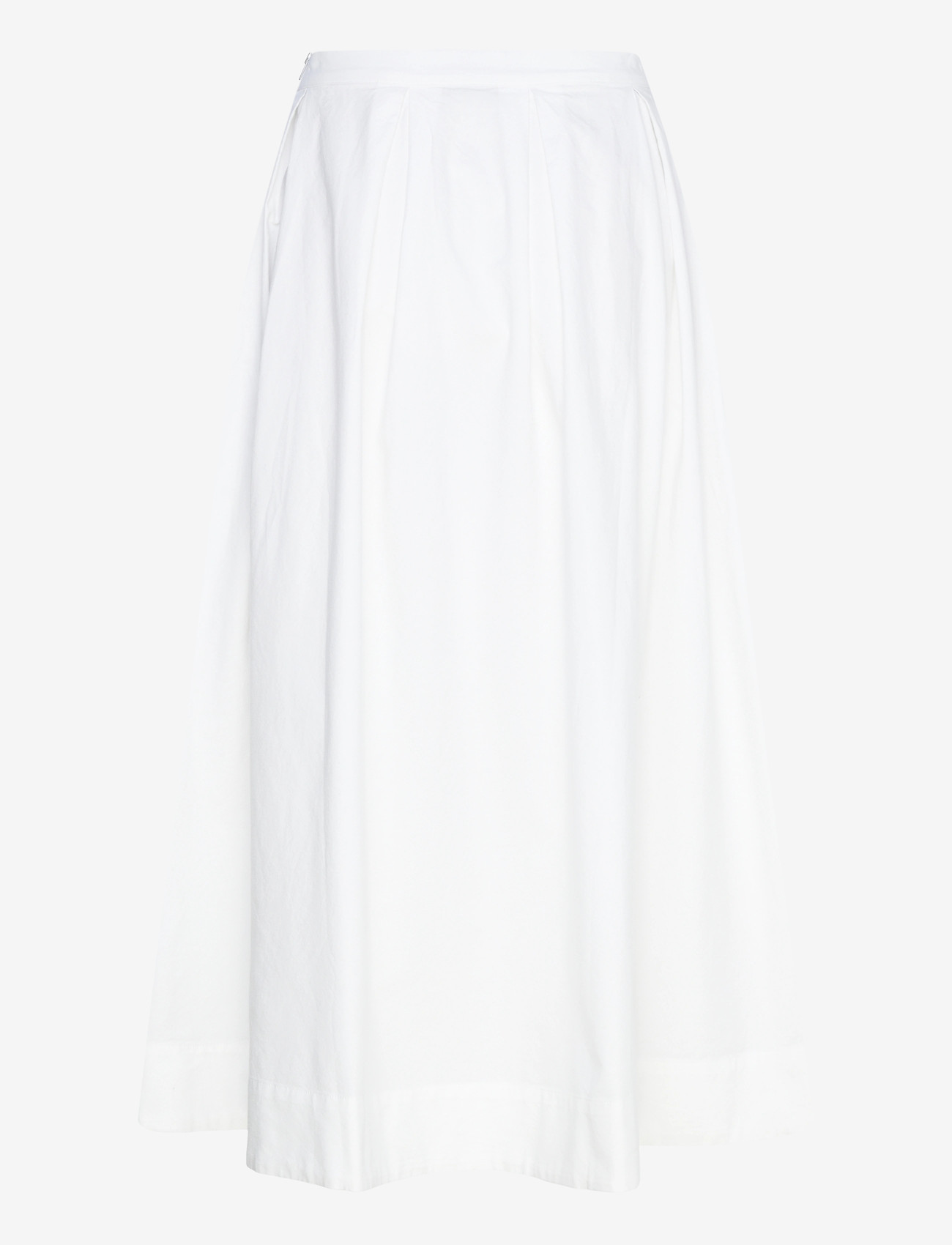 Ahlvar Gallery - Mace oxford skirt - midiseelikud - white - 1