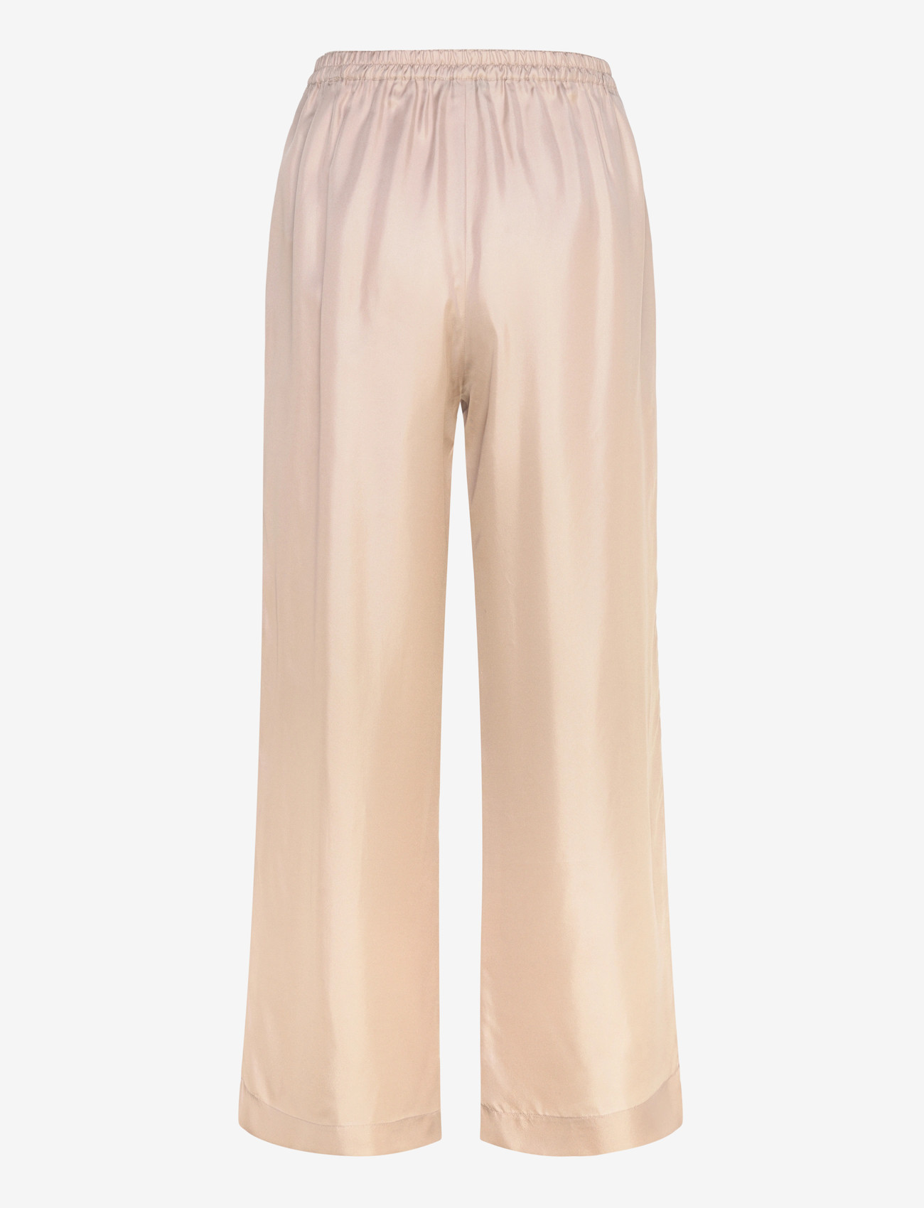 Ahlvar Gallery - Madoka silk twill trousers - wide leg trousers - greige - 2