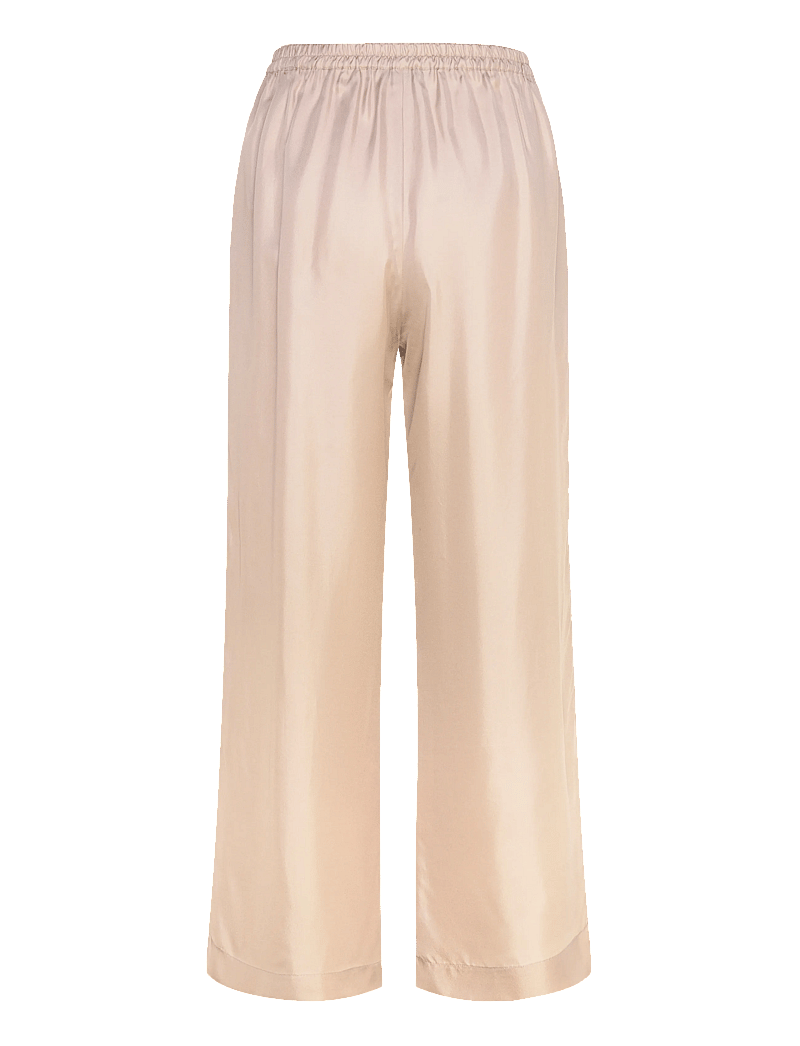 Ahlvar Gallery - Madoka silk twill trousers - vida byxor - greige - 2