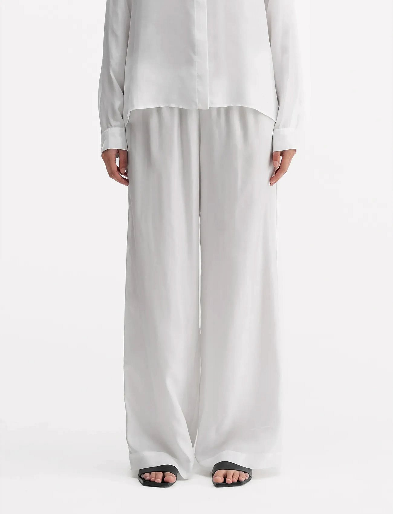 Madoka silk twill trousers
