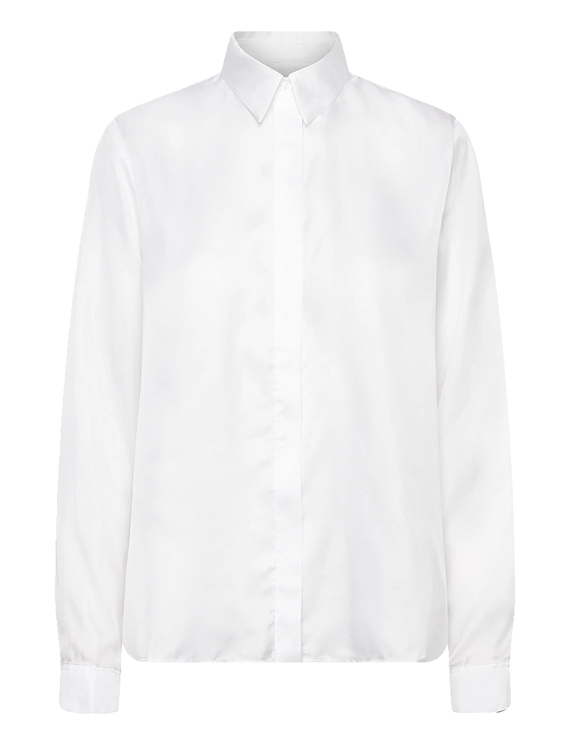 Ahlvar Gallery - Mia silk twill shirt - jeanshemden - white - 1