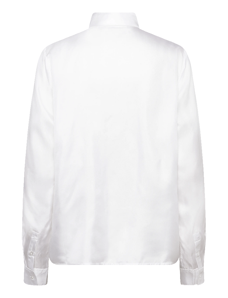 Ahlvar Gallery - Mia silk twill shirt - teksasärgid - white - 2