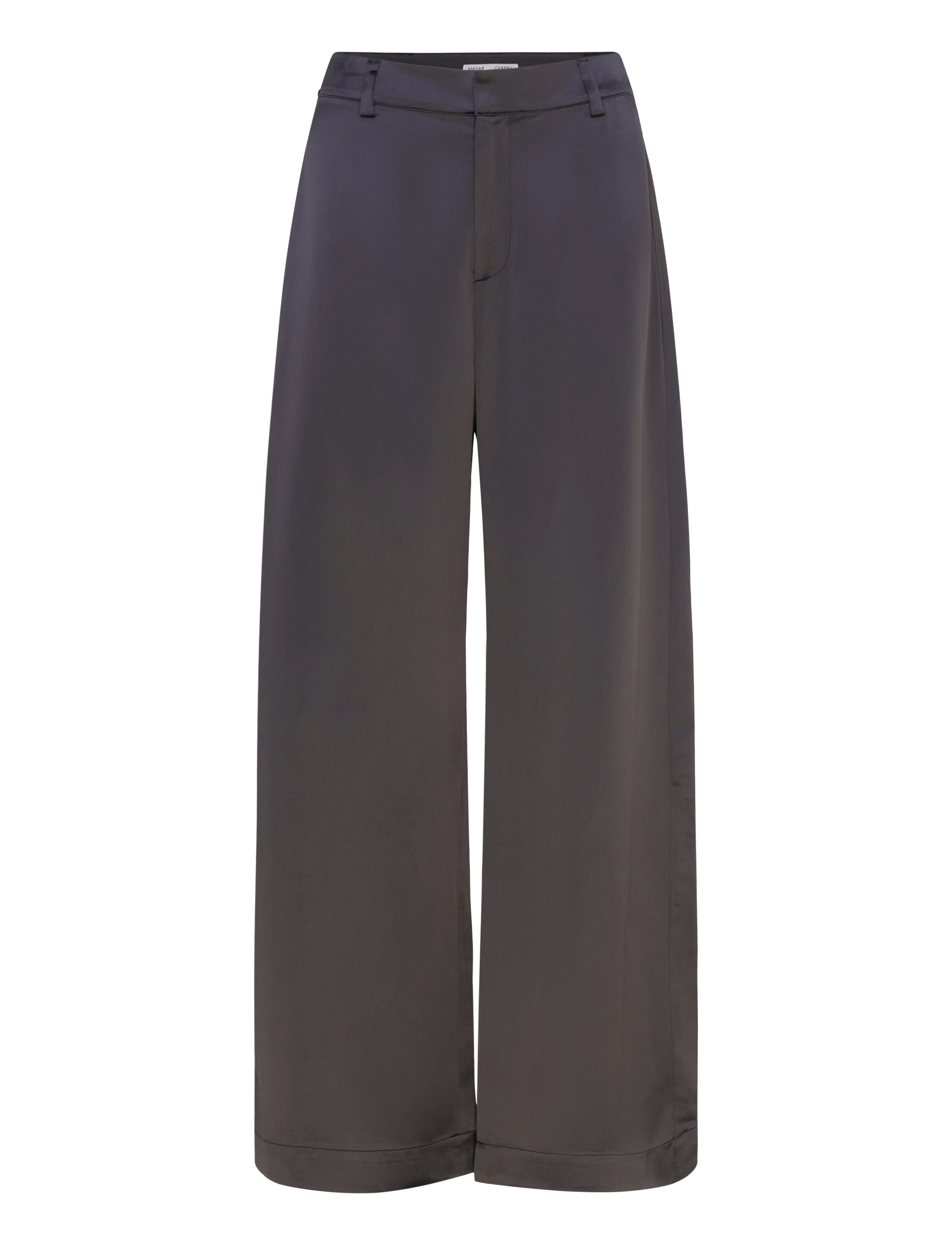 Ahlvar Gallery Mila heavy satin trousers - Kleidung - BLUE GREY / grey
