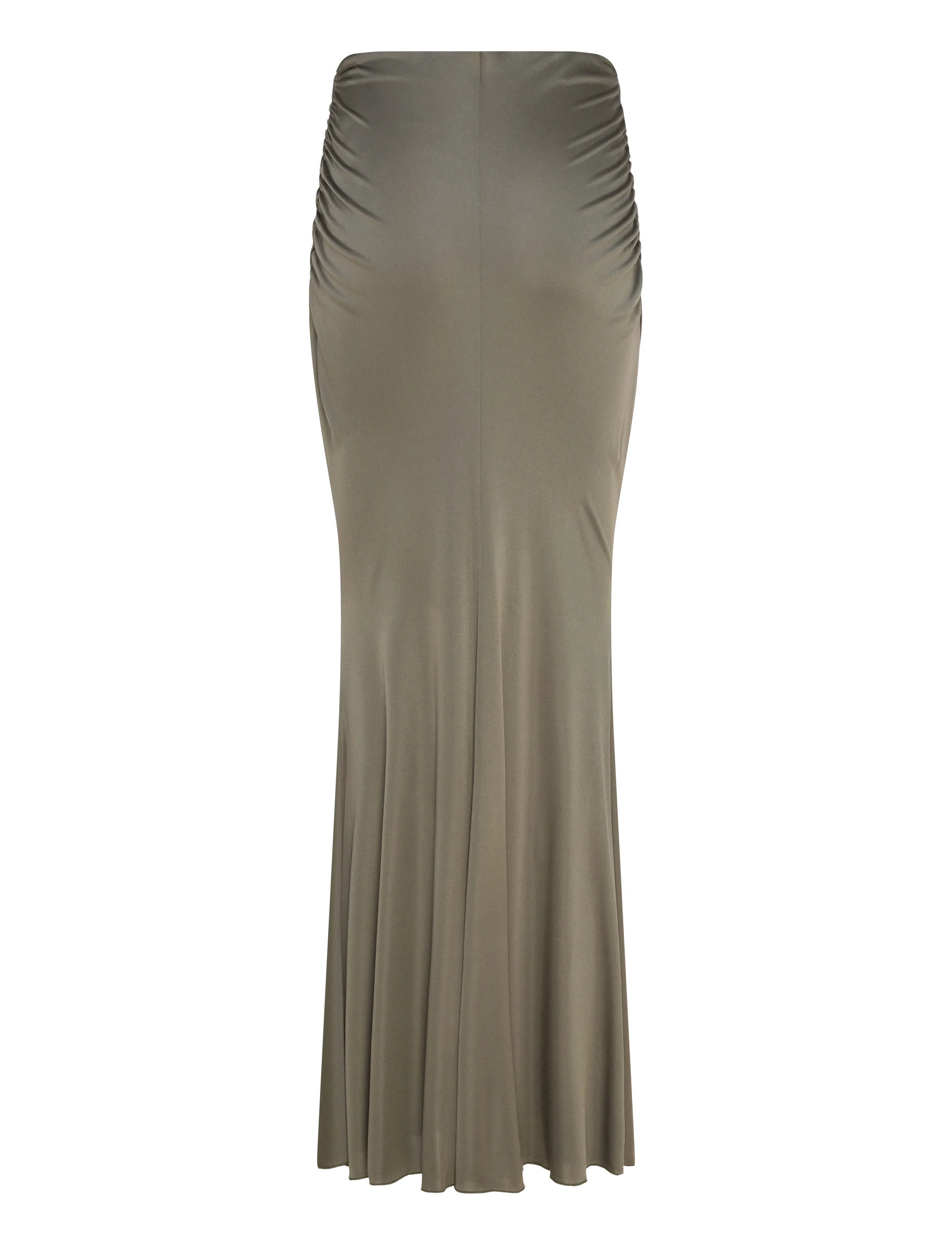 Ahlvar Gallery - Myra jersey skirt - maksiseelikud - light military - 2