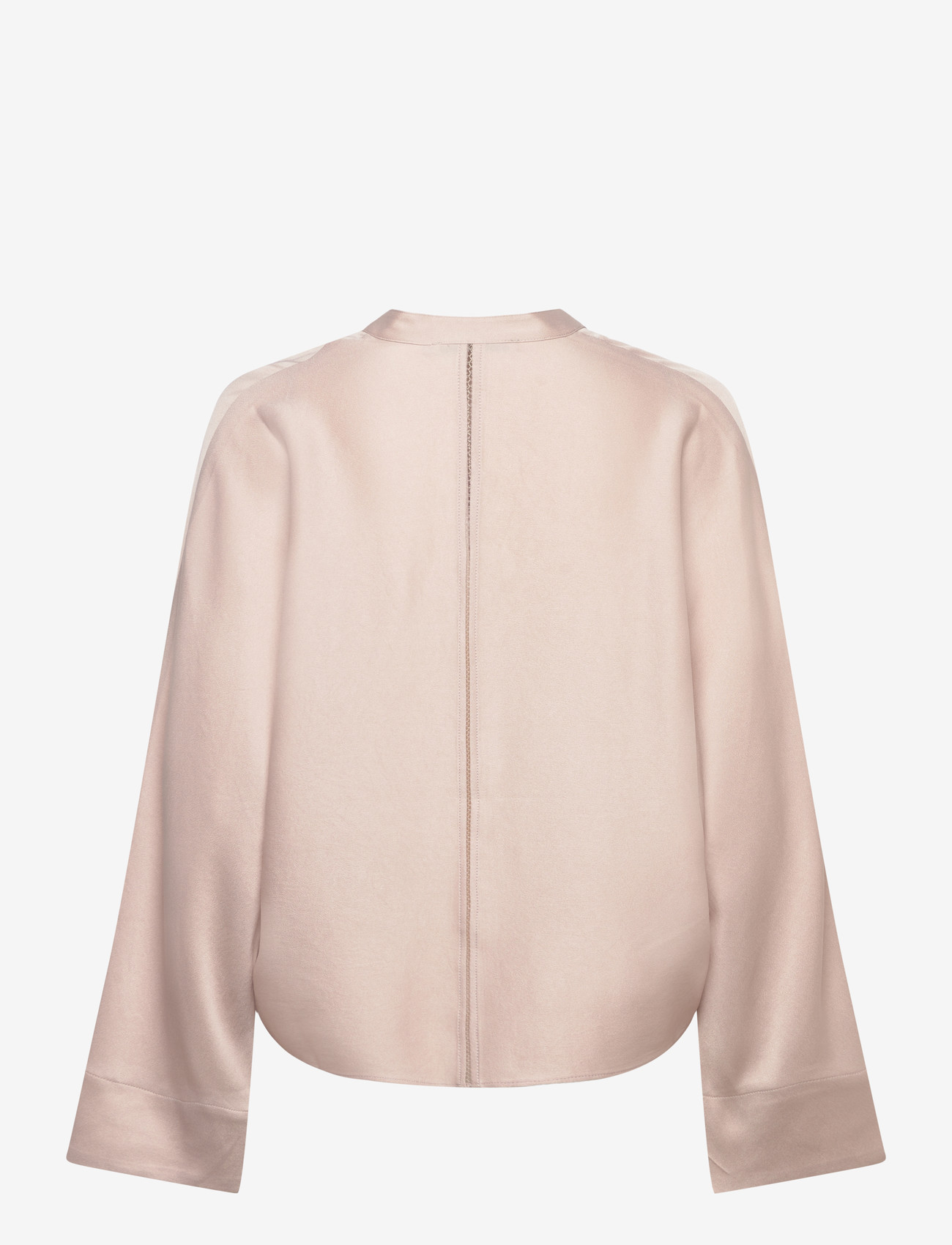 Ahlvar Gallery - Nina v-neck blouse - langærmede bluser - greige - 2