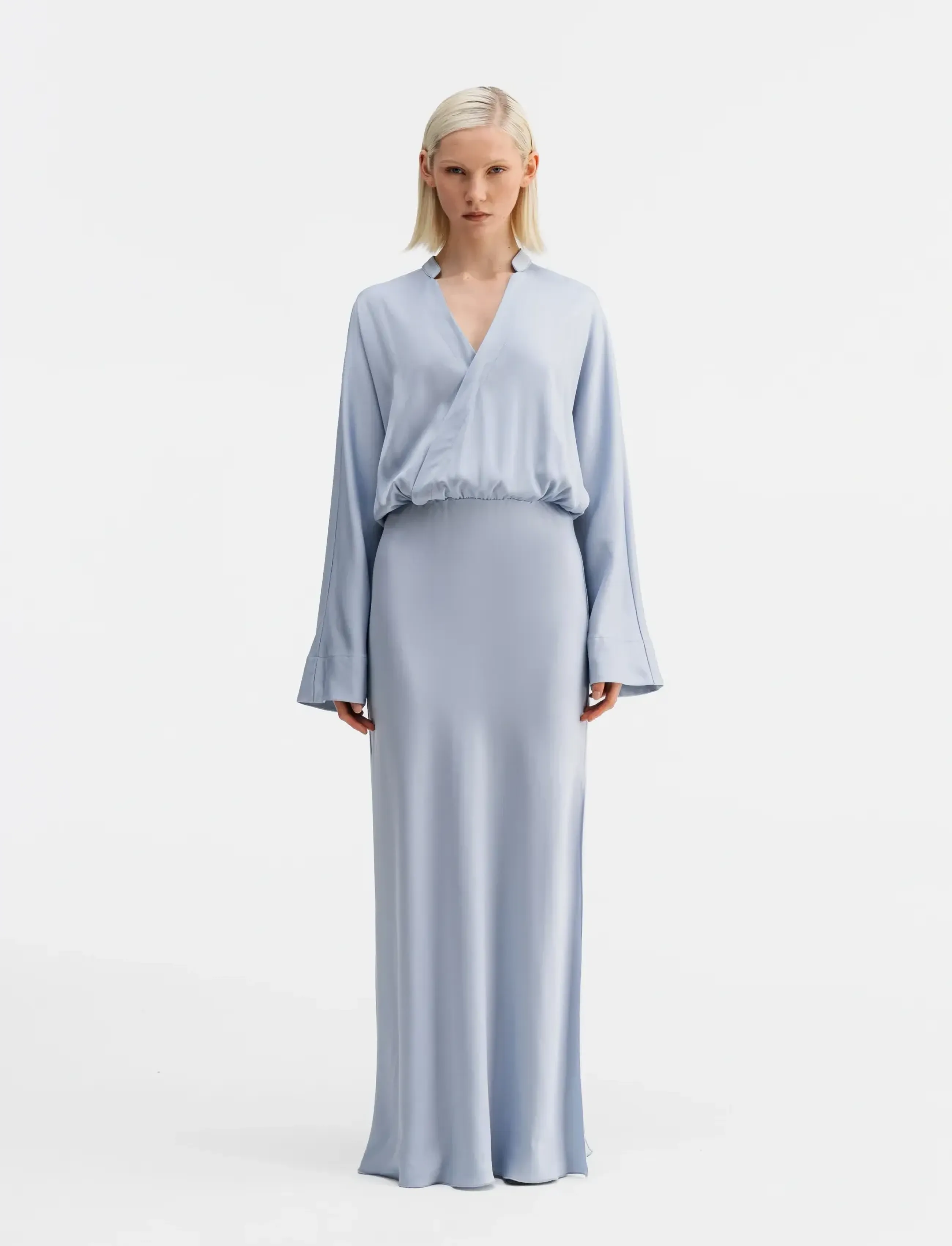 Ahlvar Gallery Niva Dress, L, Blue, Designere > Maxi Dress, Dame