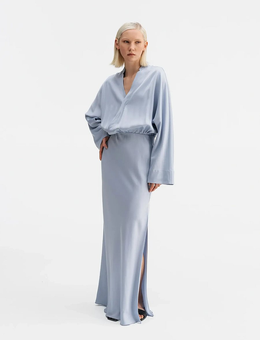 Ahlvar Gallery - Niva dress - maxikjoler - denim blue - 4