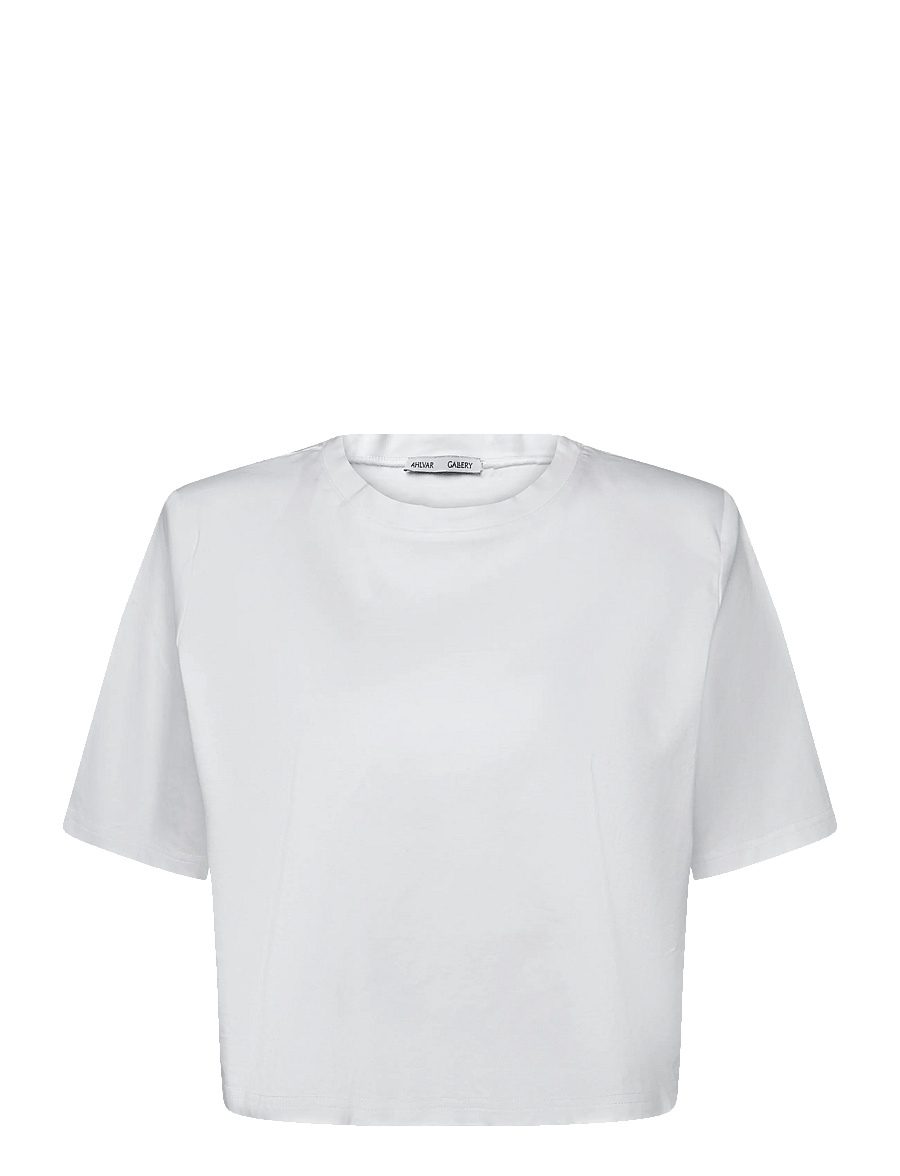 Ahlvar Gallery - Okaya cropped tee - crop tops - white - 1