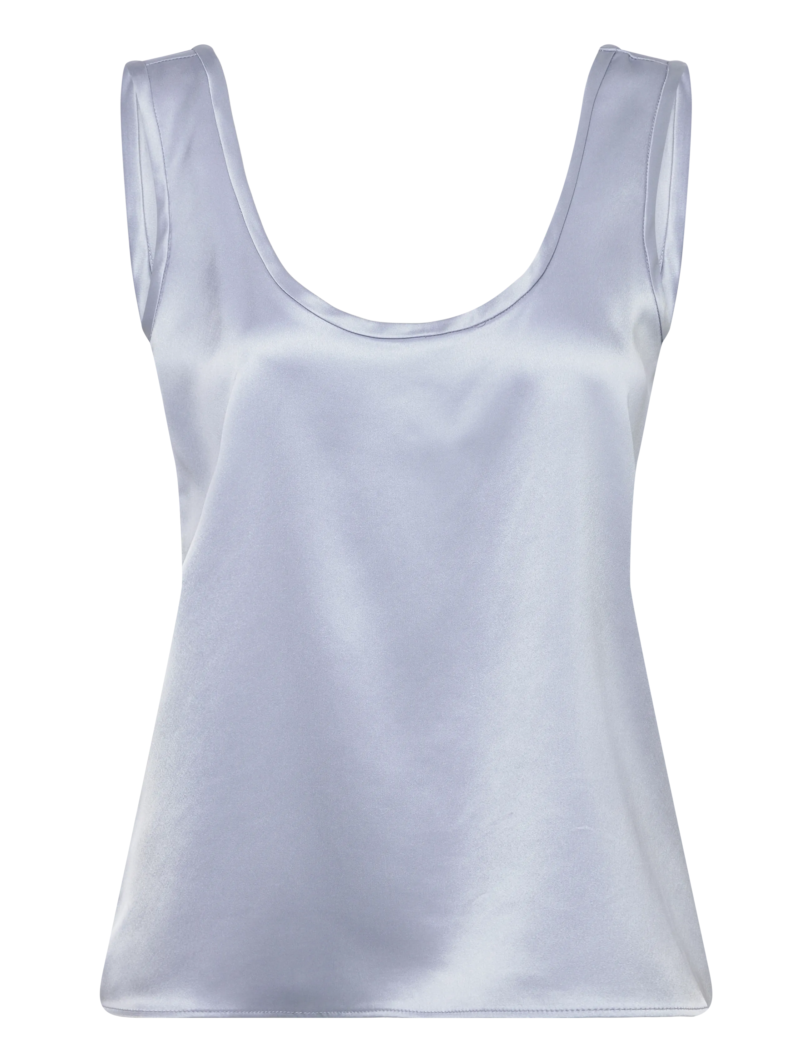 Ahlvar Gallery Shiro satin tank - Bluser - DENIM BLUE / blue