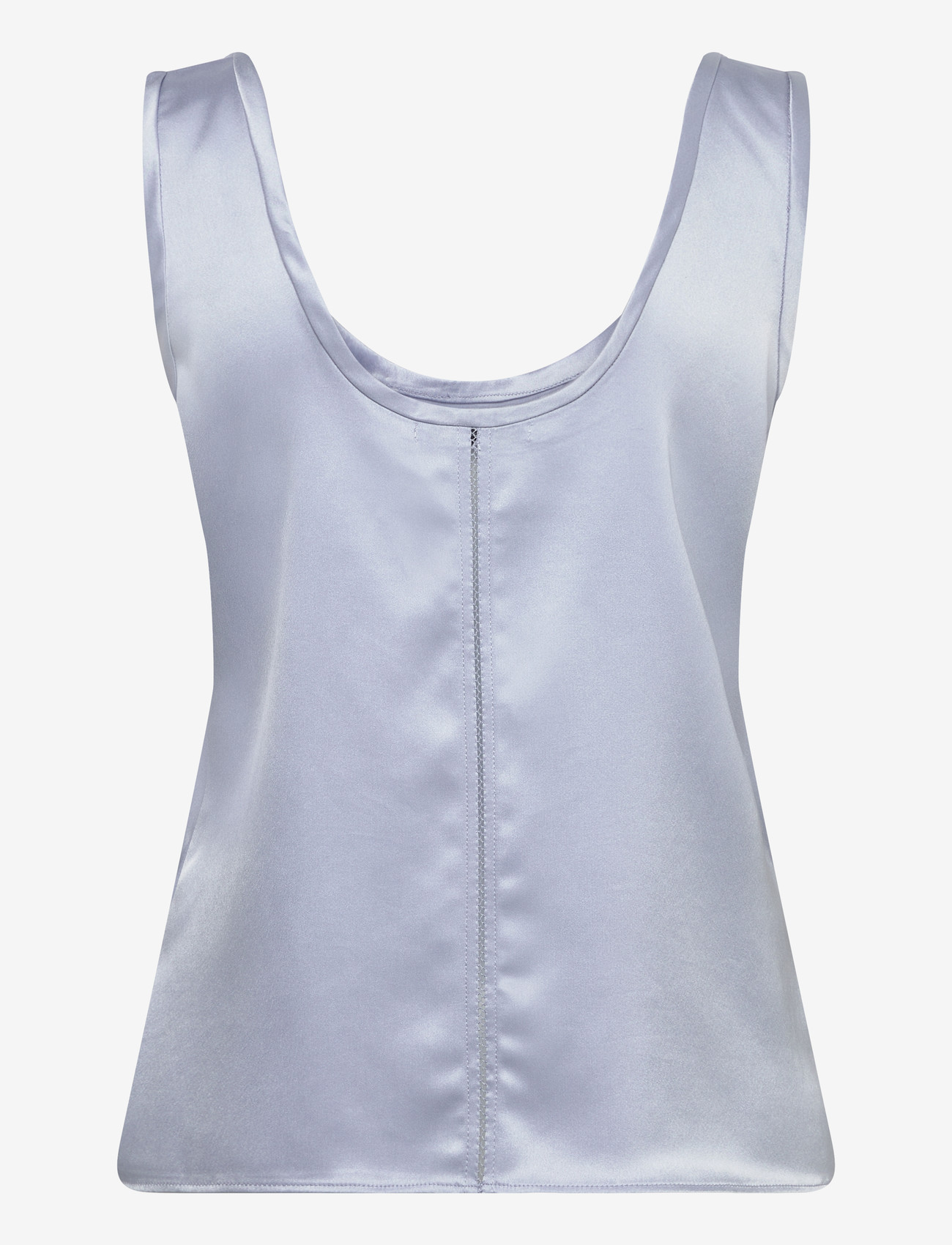 Ahlvar Gallery - Shiro satin tank - sleeveless blouses - denim blue - 1