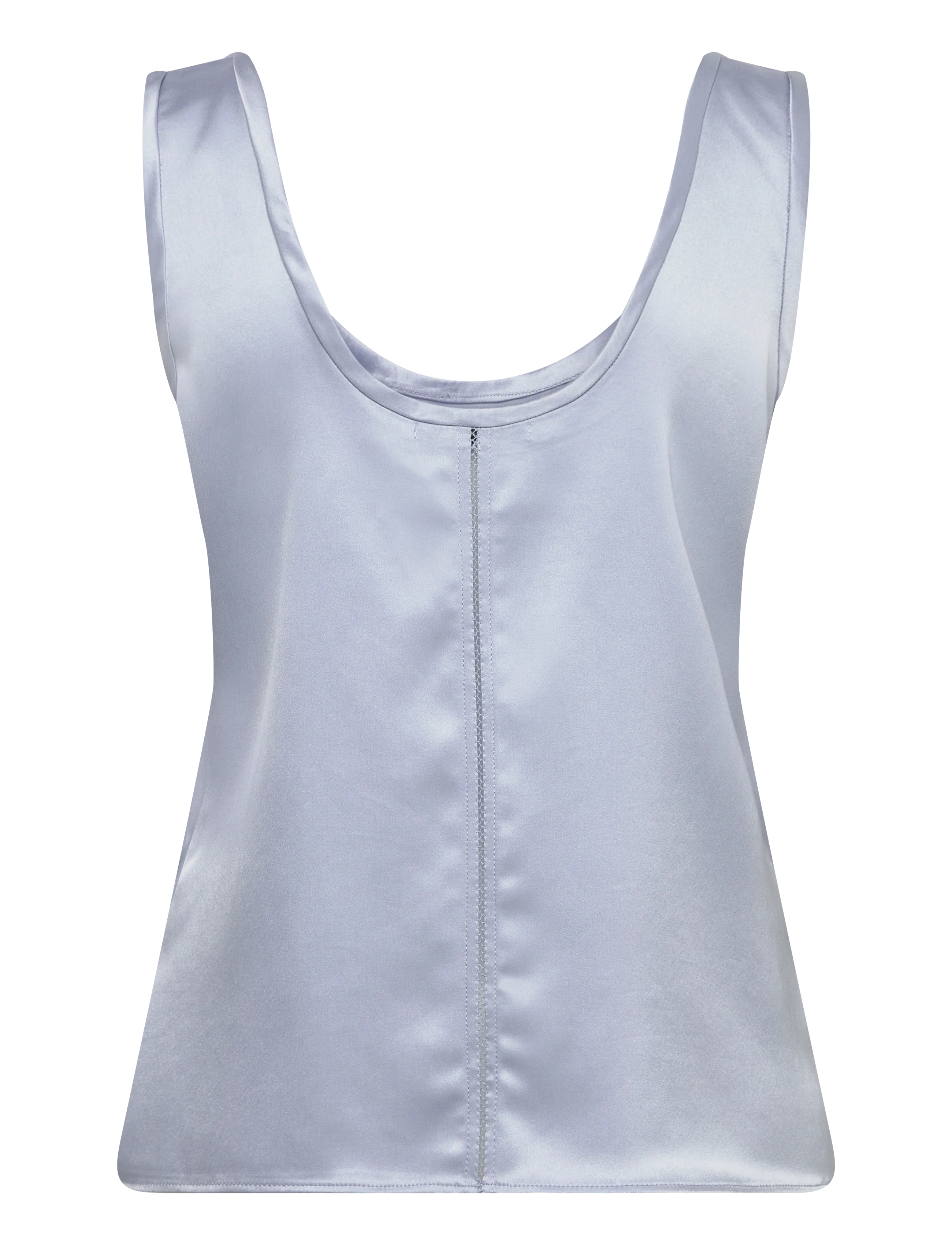Ahlvar Gallery - Shiro satin tank - sleeveless blouses - denim blue - 2