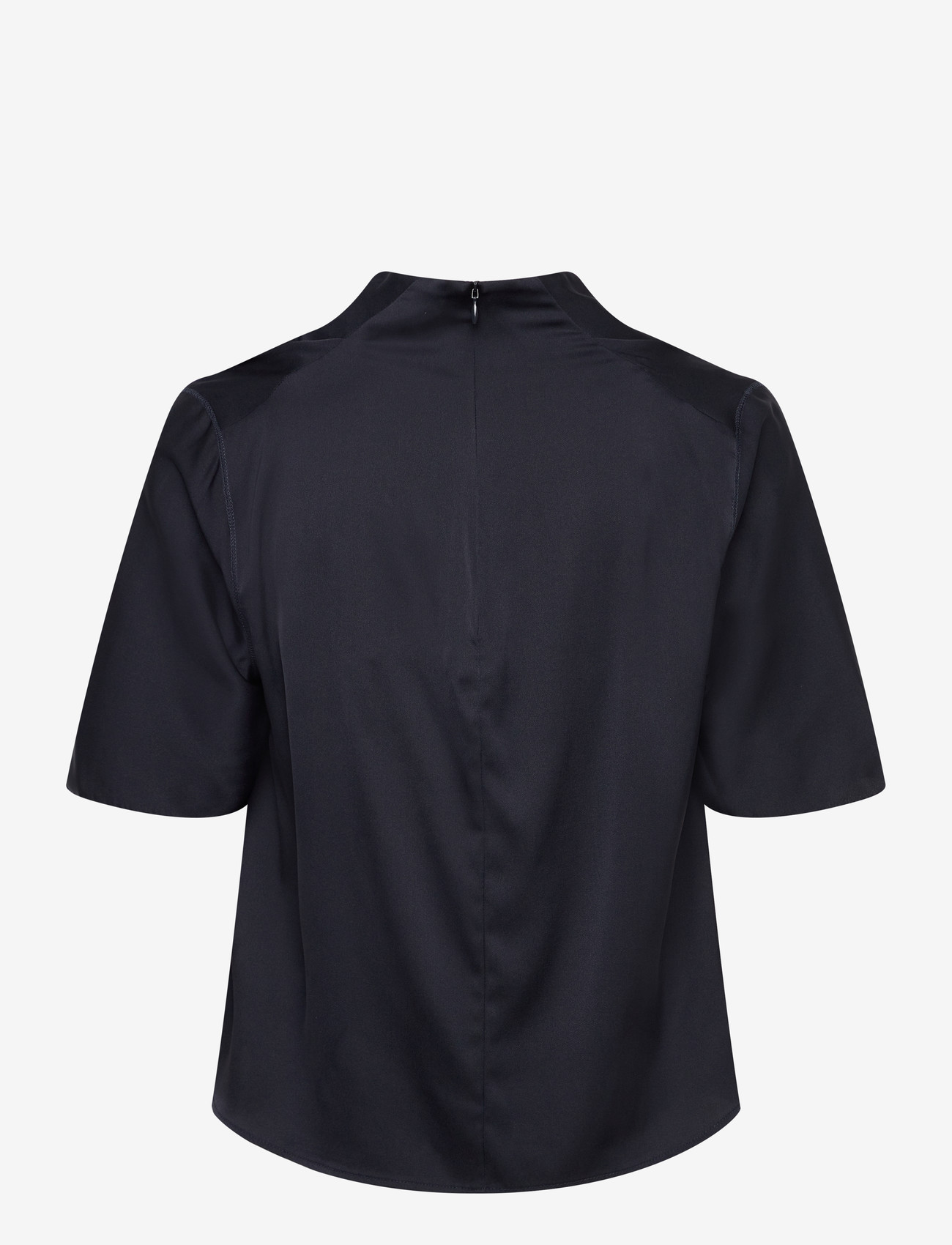 Ahlvar Gallery - Milly silk tee - kurzämlige blusen - blue grey - 2