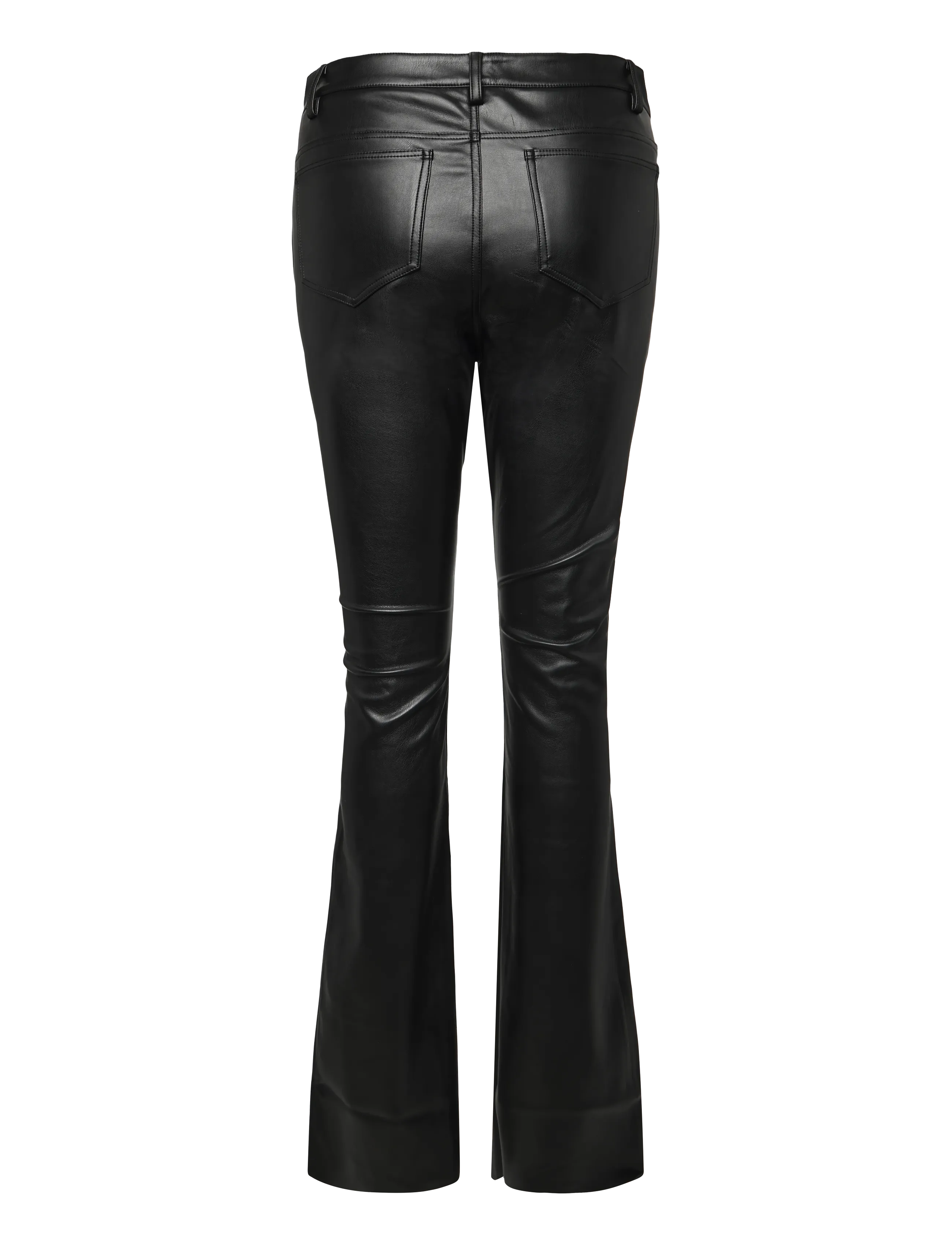 Ahlvar Gallery - Aiko PU leather trousers - læderbukser - black - 2