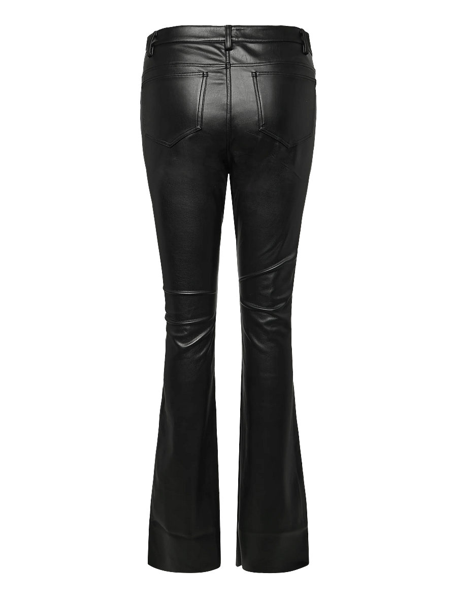 Ahlvar Gallery - Aiko PU leather trousers - læderbukser - black - 2