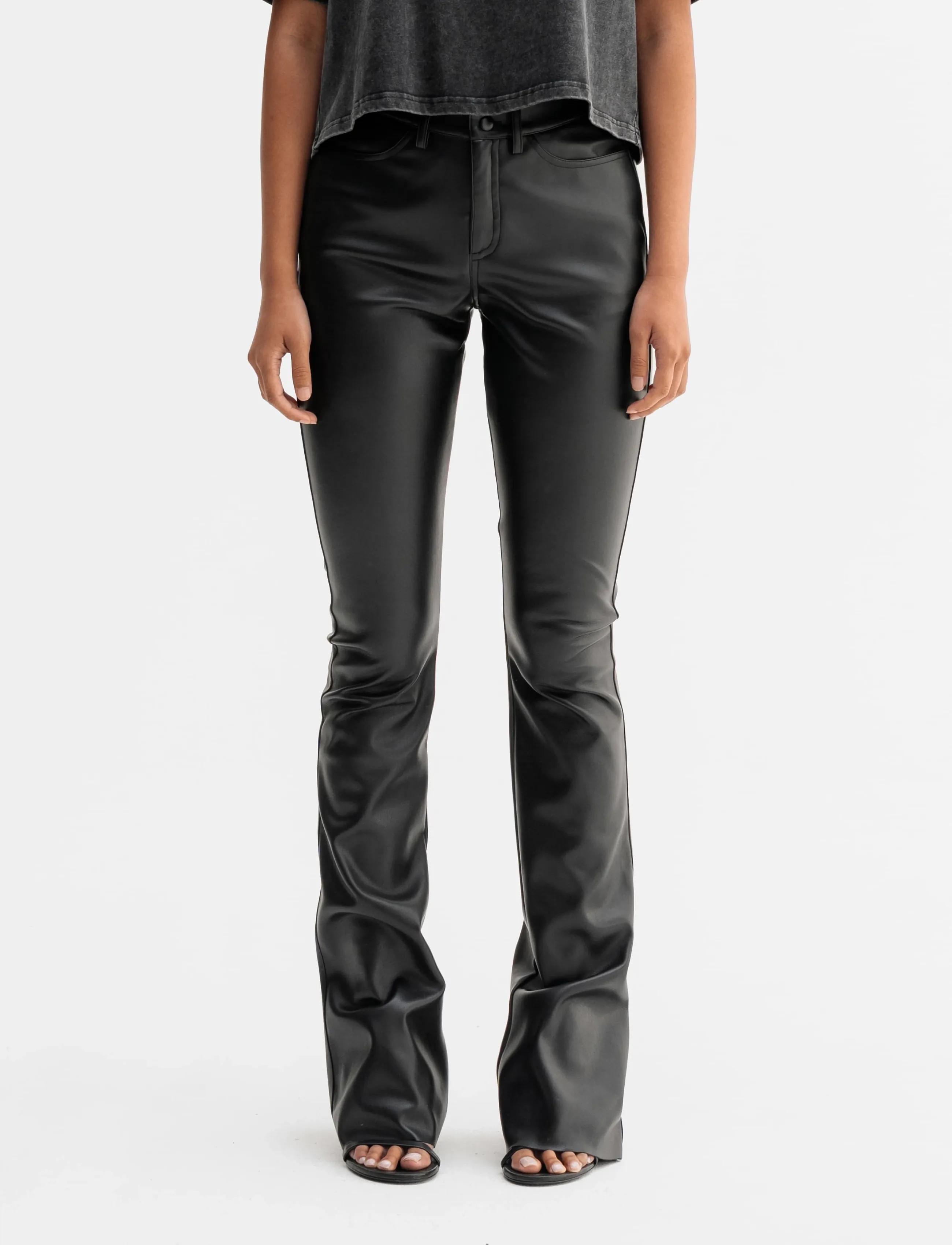 Ahlvar Gallery Aiko PU leather trousers - Ahlvar Gallery - BLACK / black