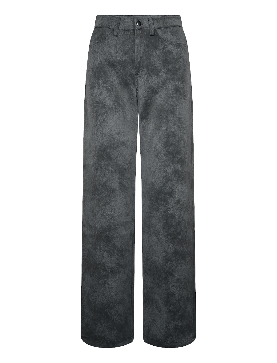 Ahlvar Gallery - Aina PU leather trousers - dark grey - 1