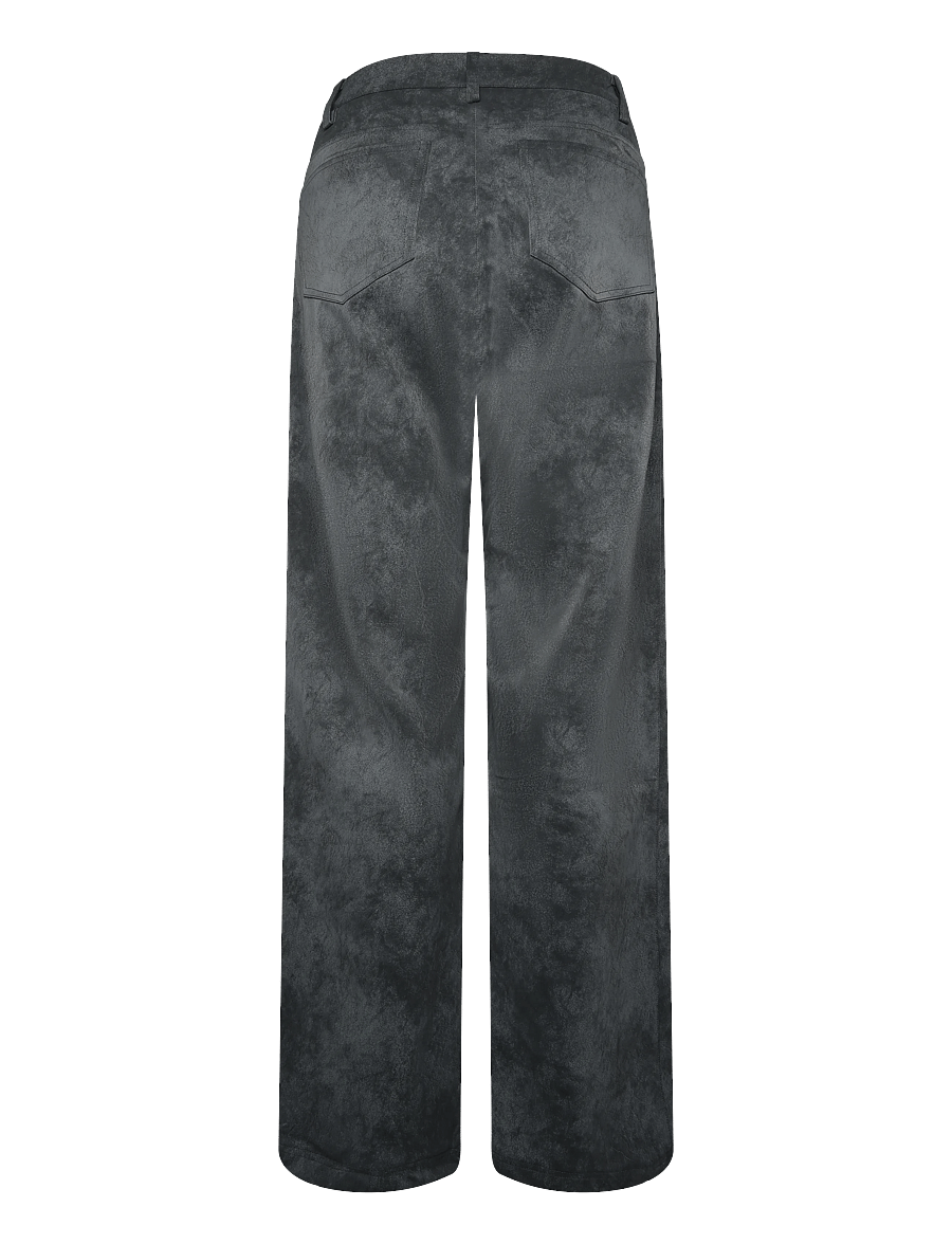 Ahlvar Gallery - Aina PU leather trousers - dark grey - 2