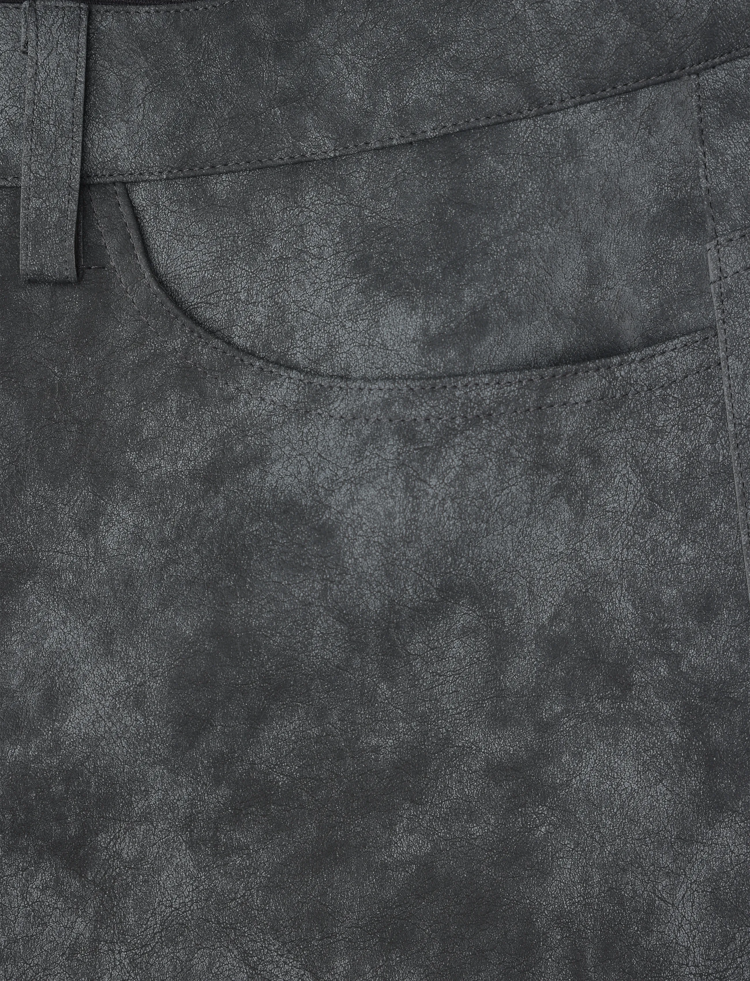 Ahlvar Gallery - Aina PU leather trousers - dark grey - 5