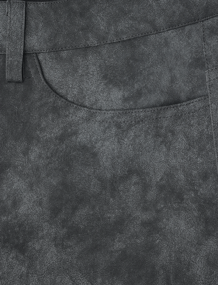 Ahlvar Gallery - Aina PU leather trousers - dark grey - 5