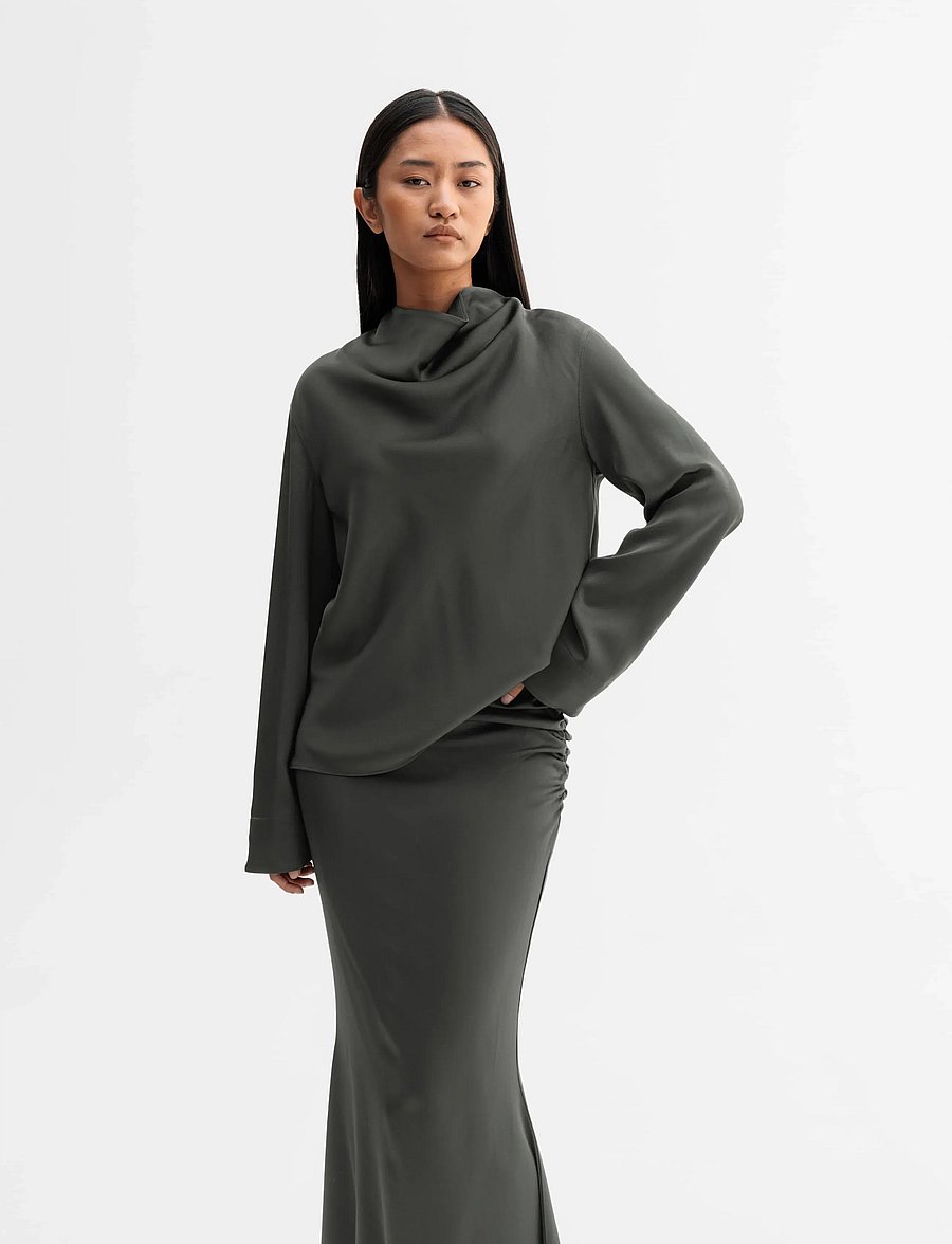 Ahlvar Gallery - Ari blouse - langærmede bluser - wood - 0