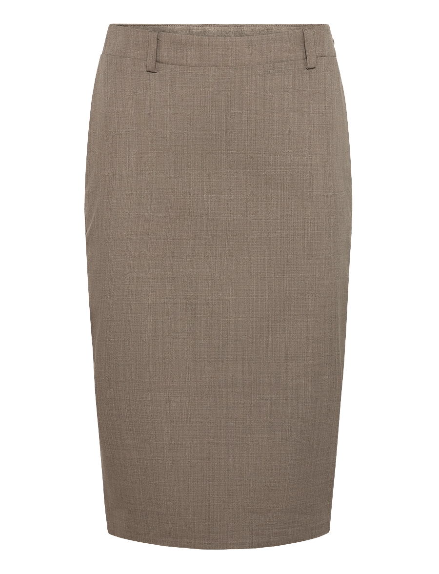 Ahlvar Gallery - Ava wool skirt - midi-röcke - light brown - 1