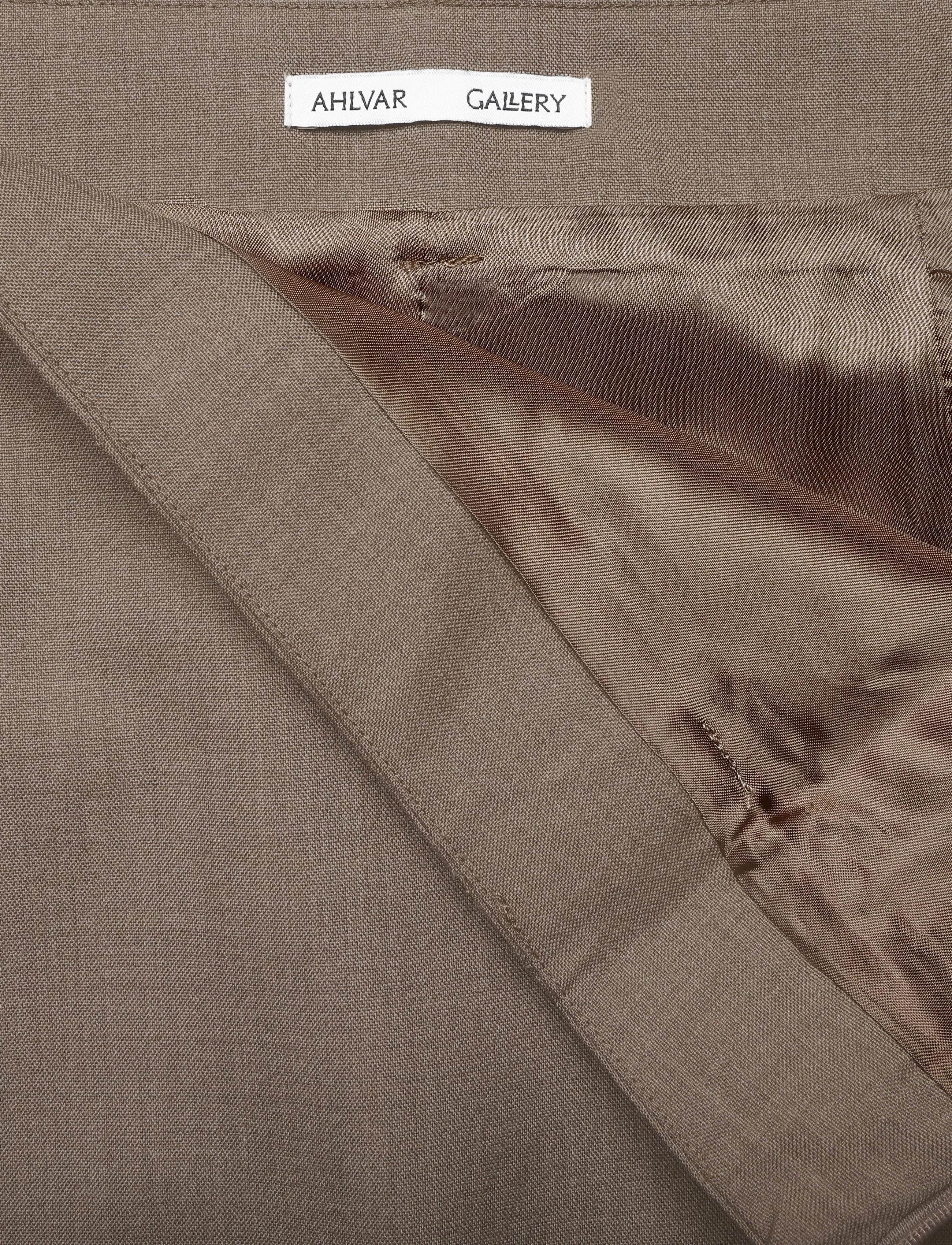 Ahlvar Gallery - Ava wool skirt - midi-röcke - light brown - 5